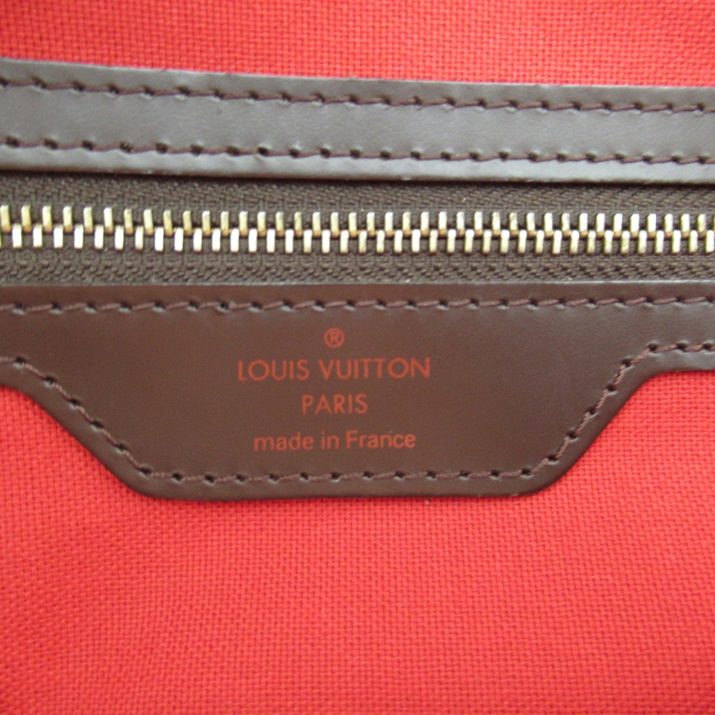 LOUIS VUITTON Chelsea Tote Bag Brown Ebene Damier PVC coated canvas N51119