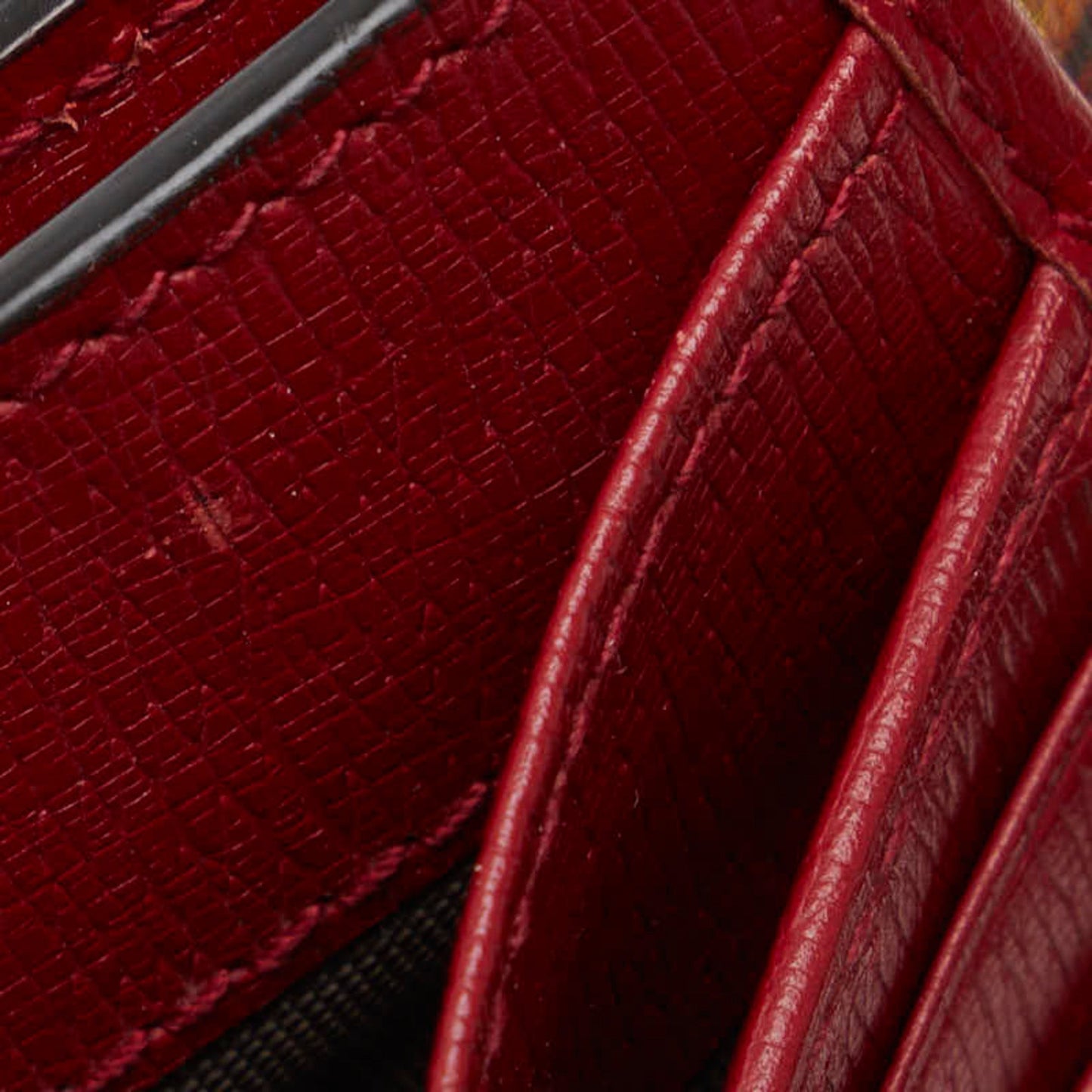 GUCCI Blooms French Flap W Bifold Wallet 410104 Red Multicolor Leather Women's