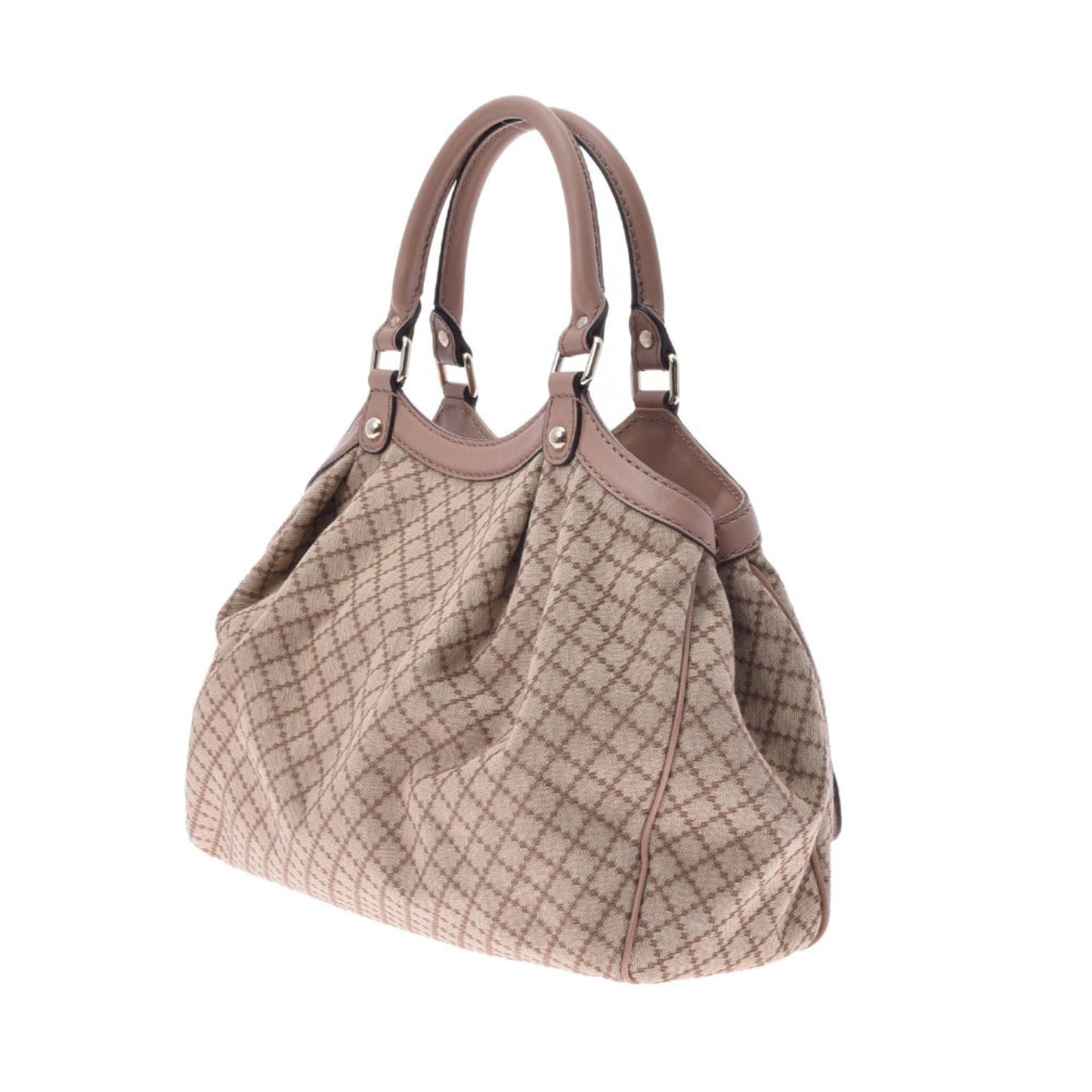 Gucci Suki Diamante Beige/Pink Beige 211944 Ladies Canvas Leather Handbag