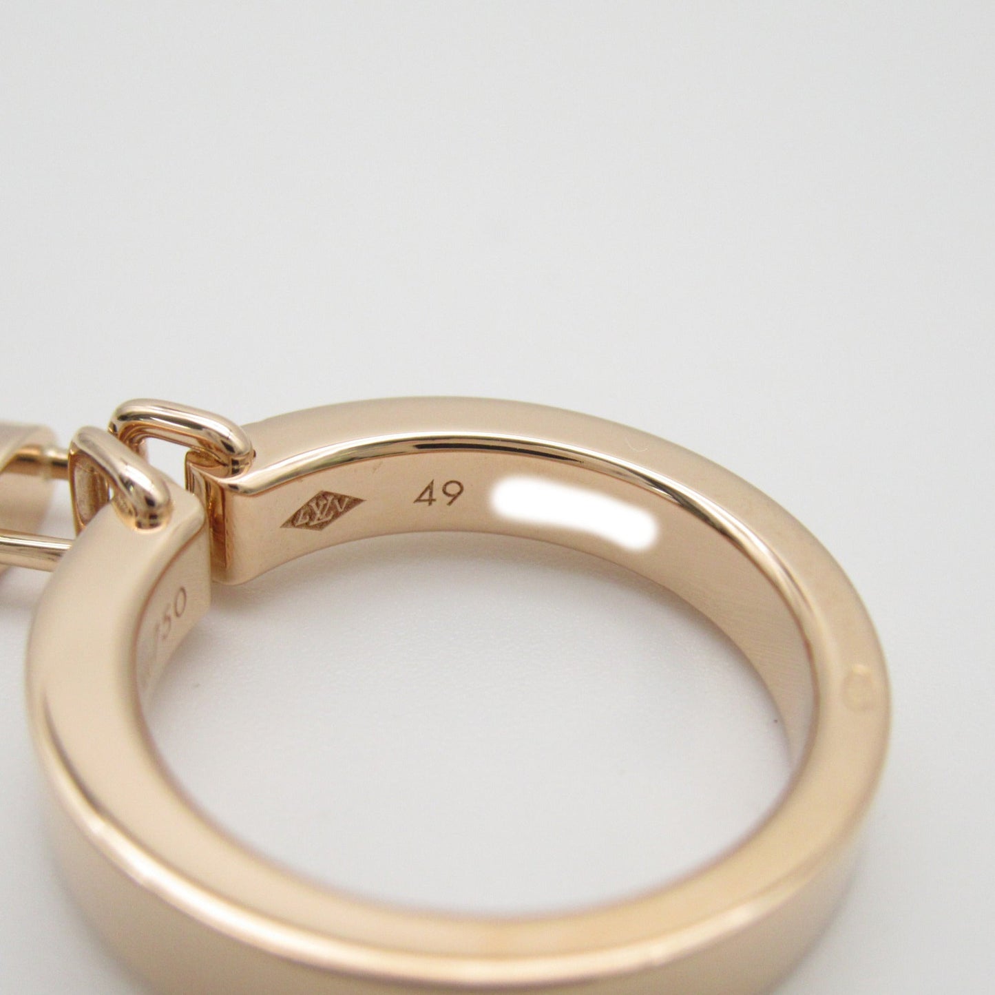 LOUIS VUITTON Bar Lock It Ring PM Ring Gold K18PG[Rose Gold] Gold