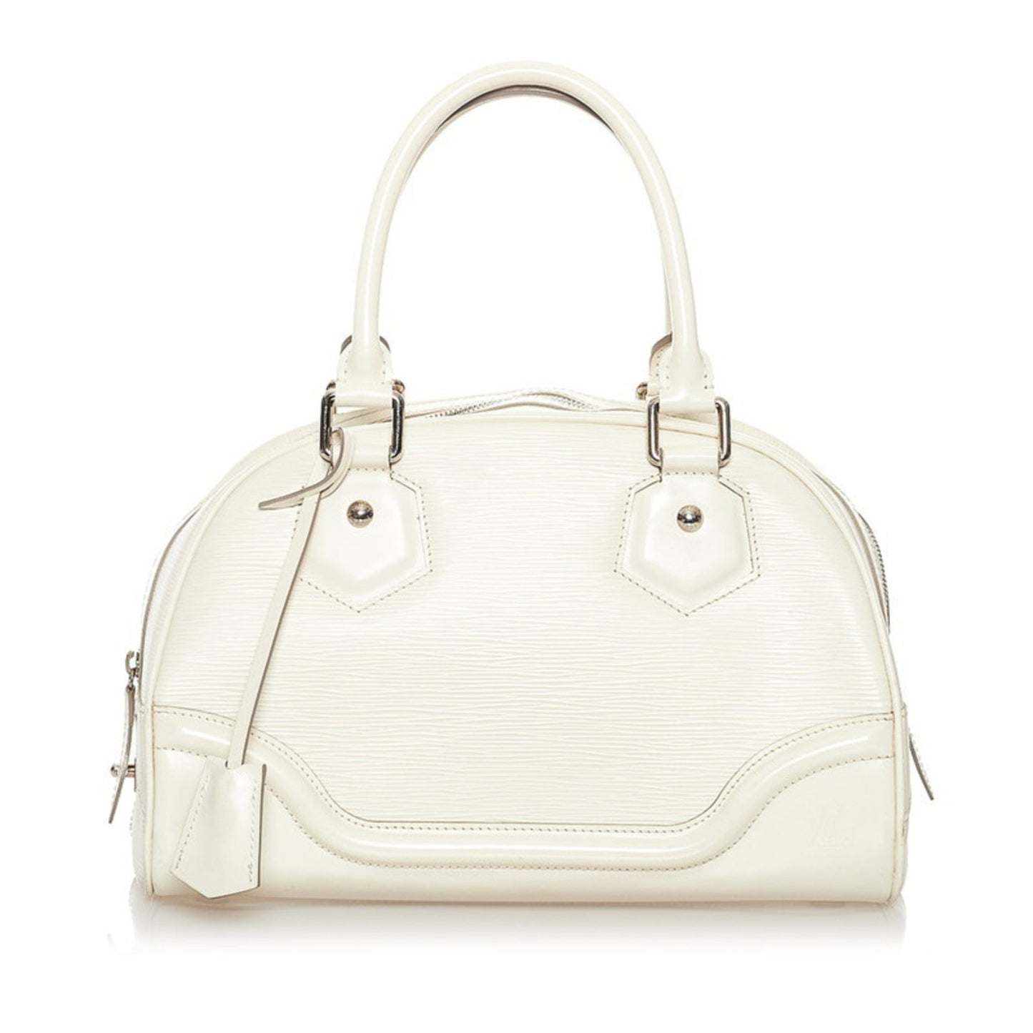 Louis Vuitton Epi Montaigne PM Handbag M5932J White Leather Ladies LOUIS VUITTON