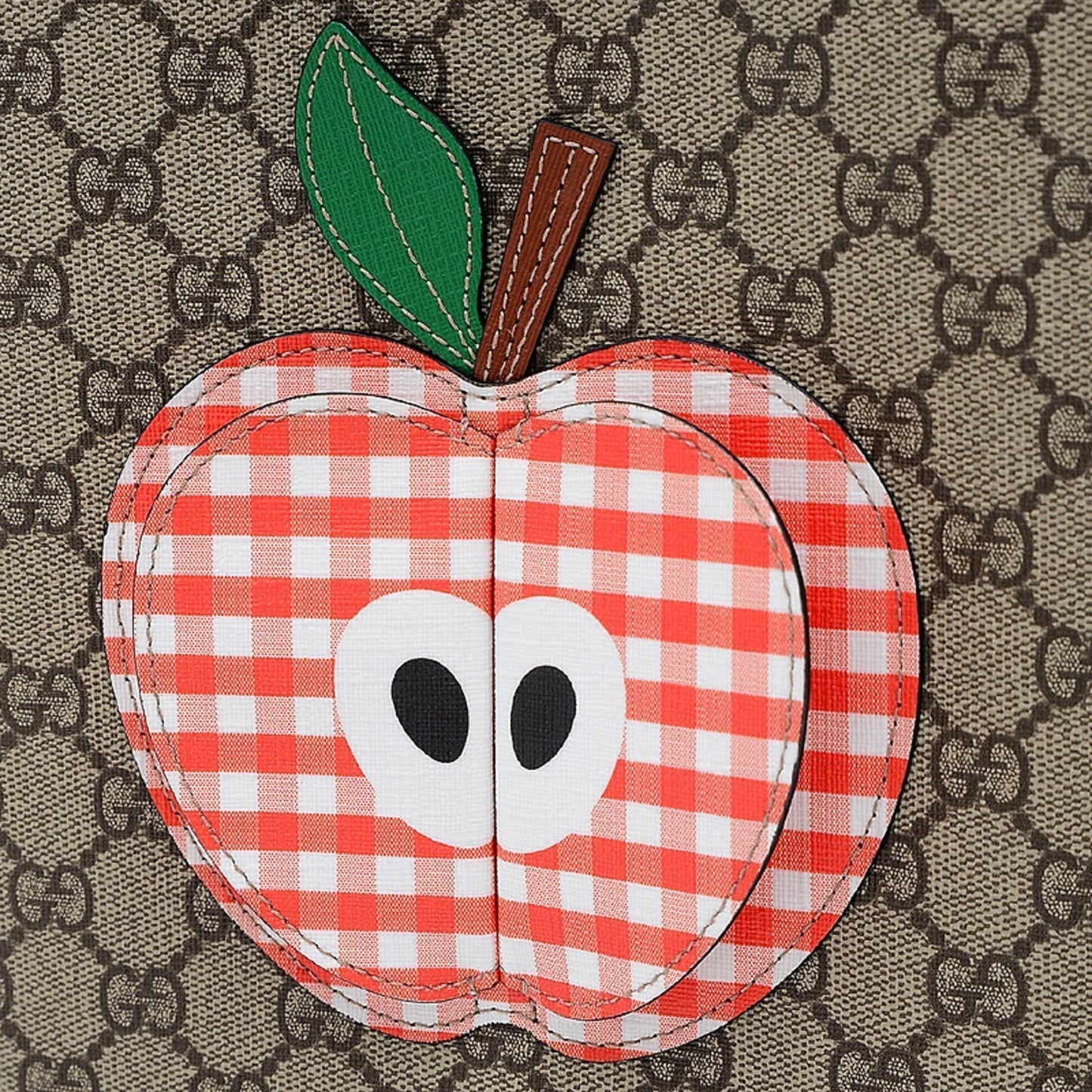 Gucci GG Pattern Children Apple Tote Bag Supreme Beige 648797