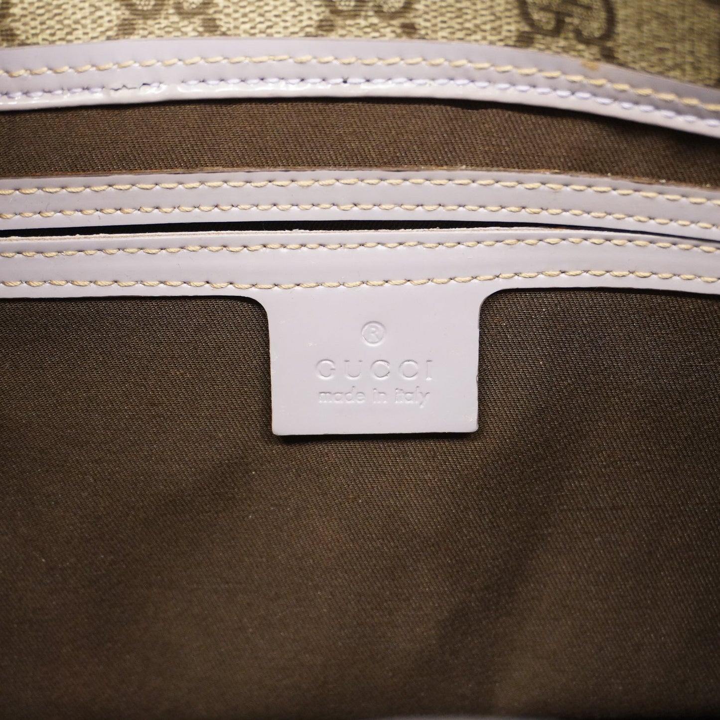 Gucci  Tote Bag  Sima 203494 Women's GG Supreme Tote Bag Beige,Purple