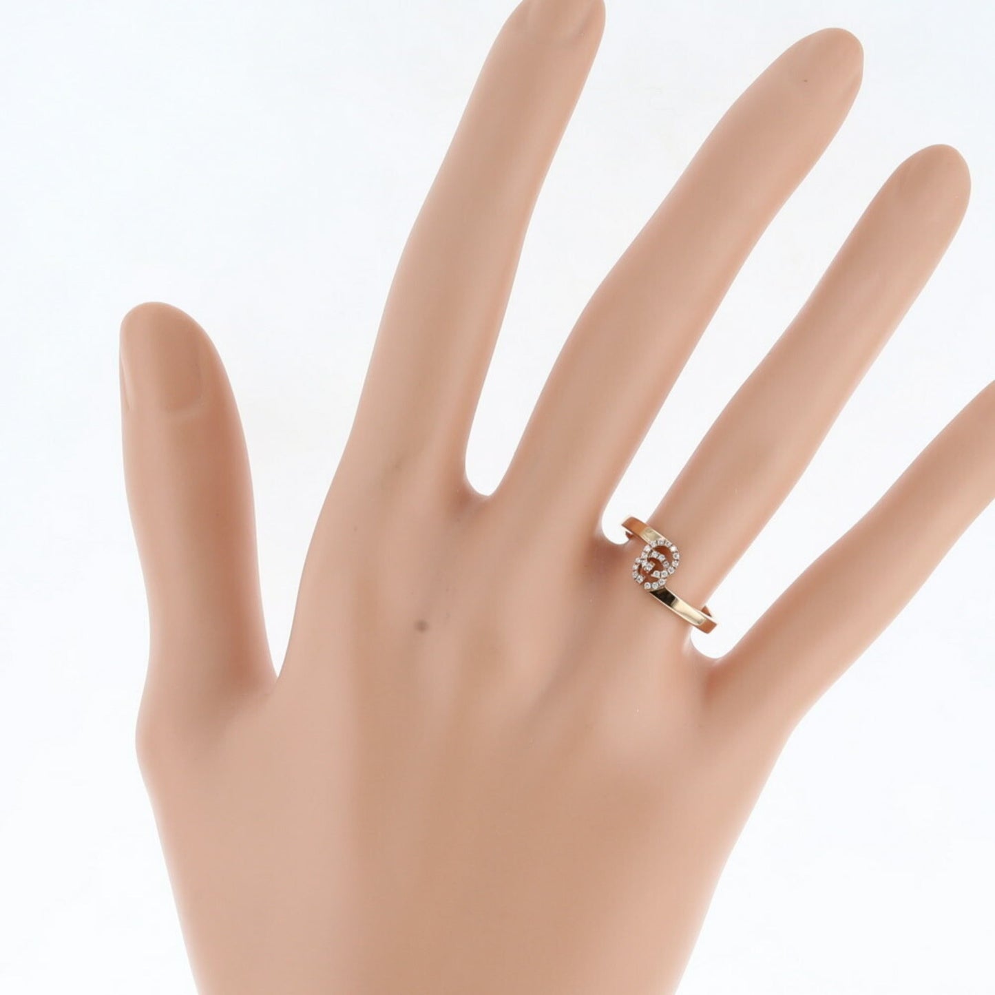 Gucci Ring GG Diamond K18 Pink Gold No. 11 Ladies GUCCI K21001204