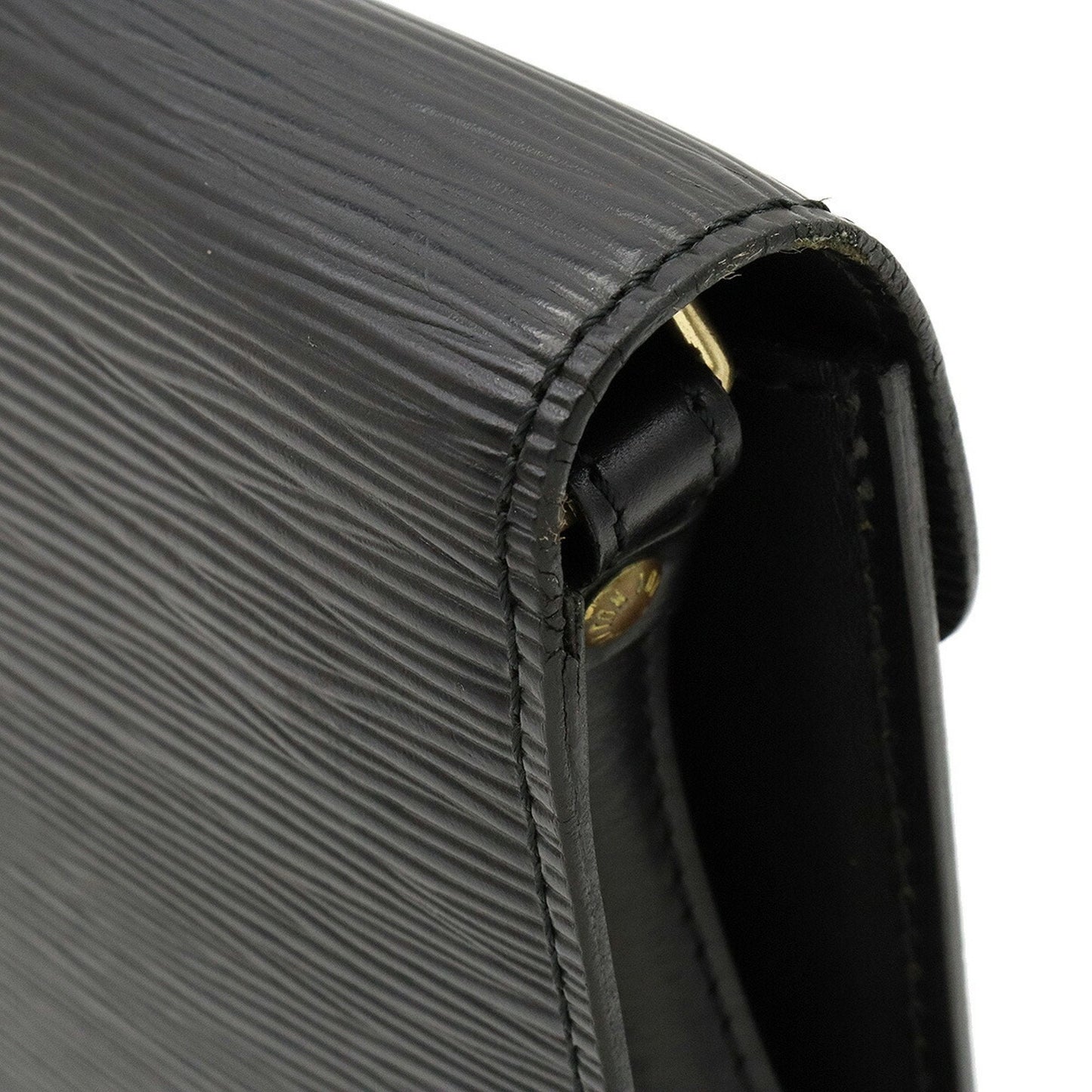 LOUIS VUITTON Epi Pochette Serie Dragonne Second Bag Noir Black Key Missing M52612
