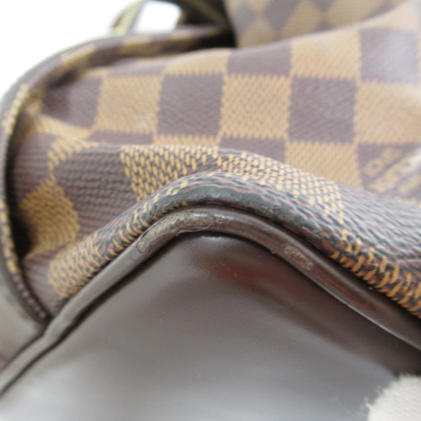 LOUIS VUITTON Chelsea Tote Bag Brown Ebene Damier PVC coated canvas N51119