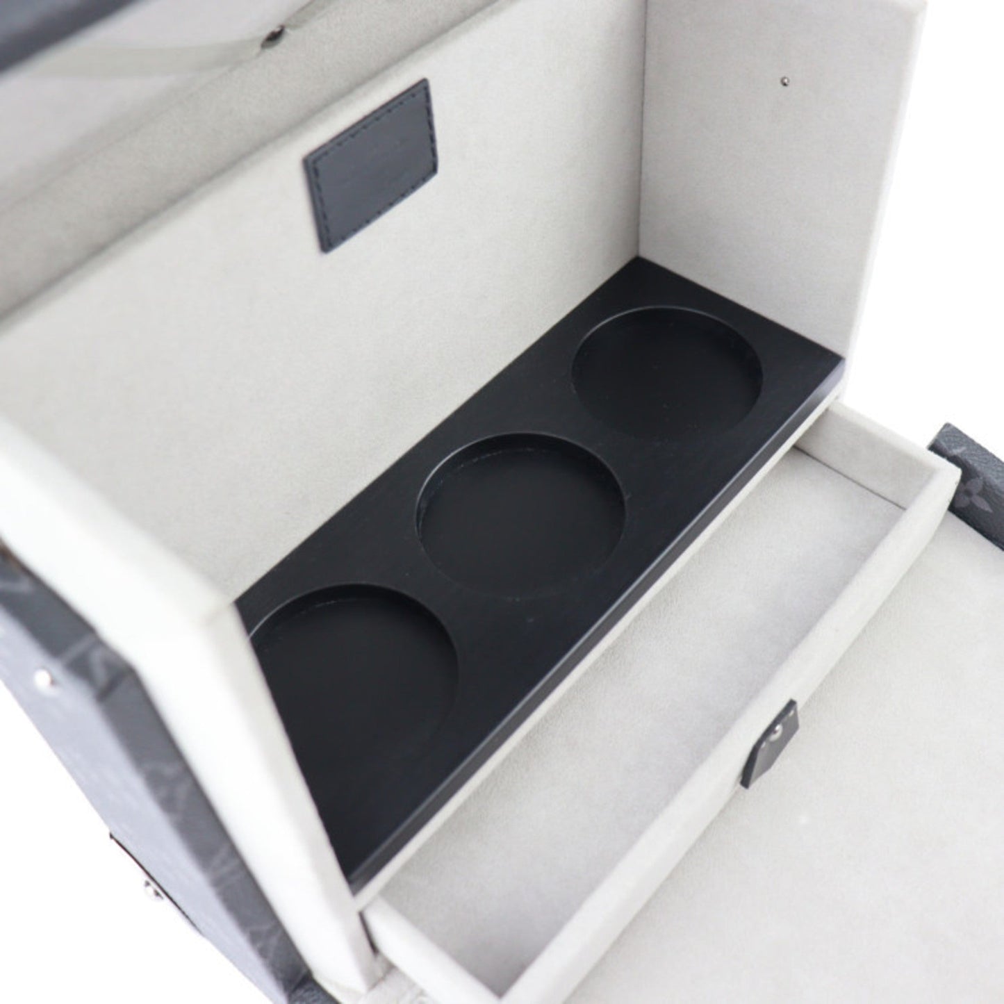 LOUIS VUITTON Fragrance Box Other Bag M20078 Monogram Eclipse Leather Black Silver Hardware Trunk Vanity