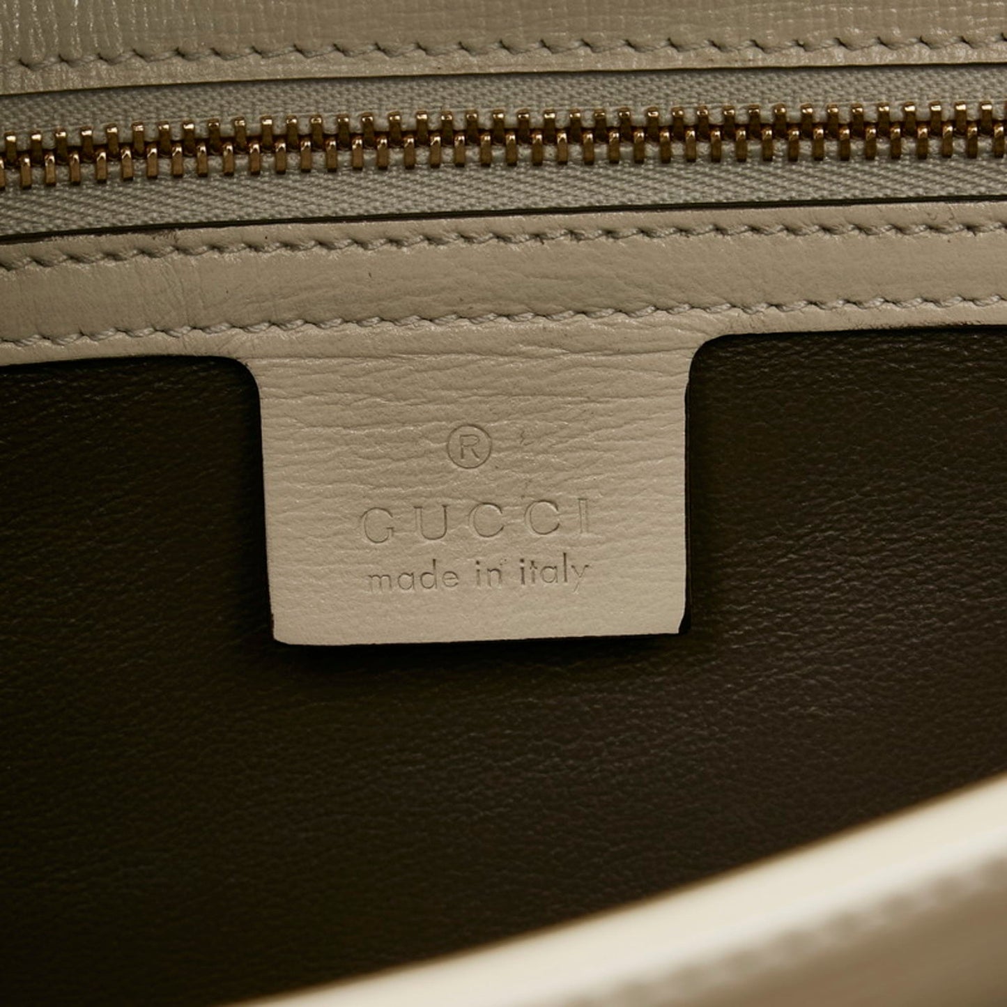Gucci handbag shoulder bag 602781 white leather ladies Gucci