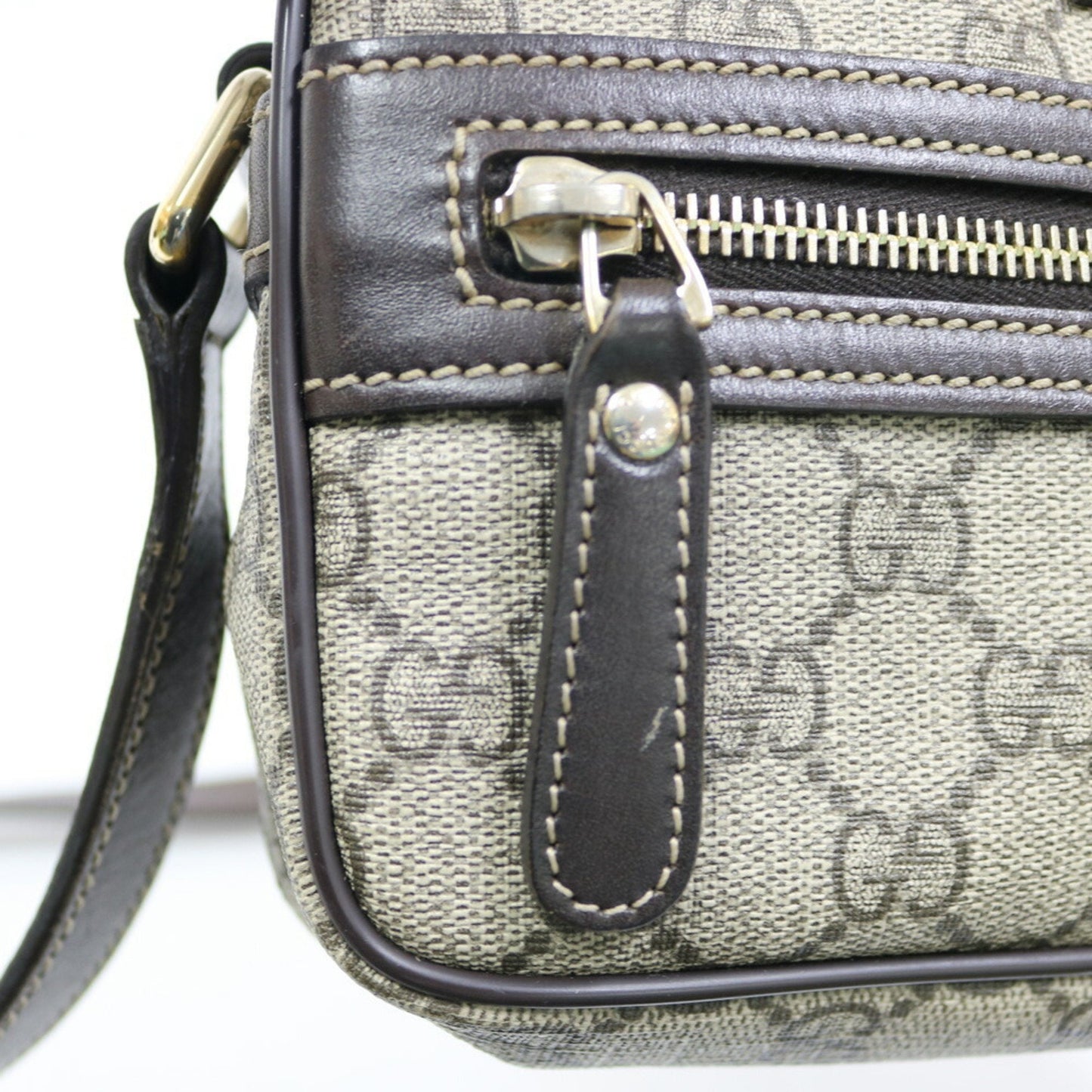 Gucci GG Shoulder Impreme Bag Beige Ladies