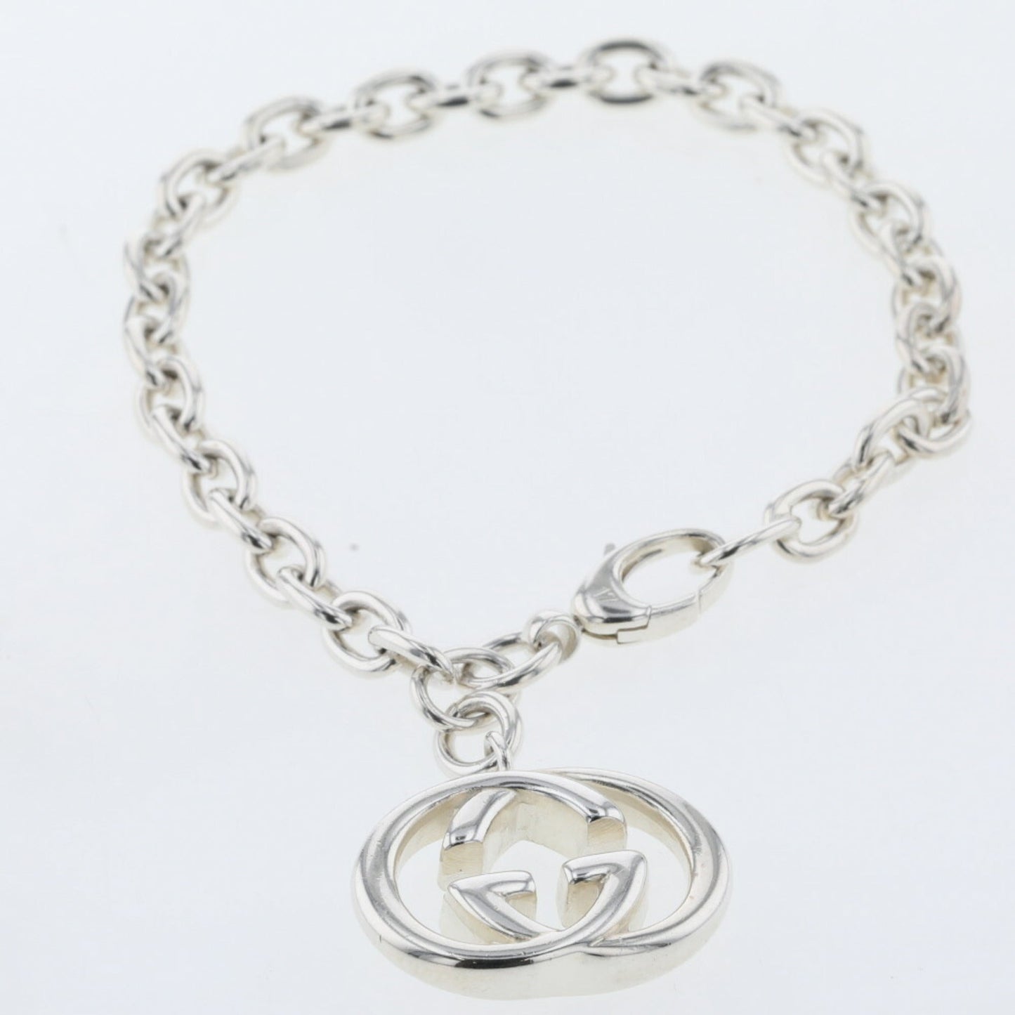 Gucci Bracelet Interlocking G Chain Silver 925 Ladies GUCCI