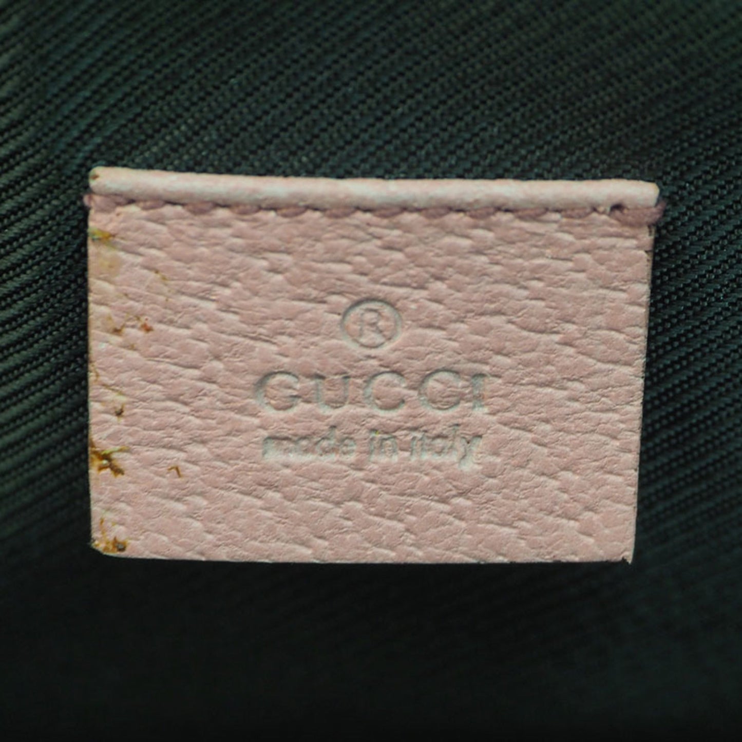 Gucci GG Canvas Vanity Bag Beige x Pink 124540 Ladies Handbag