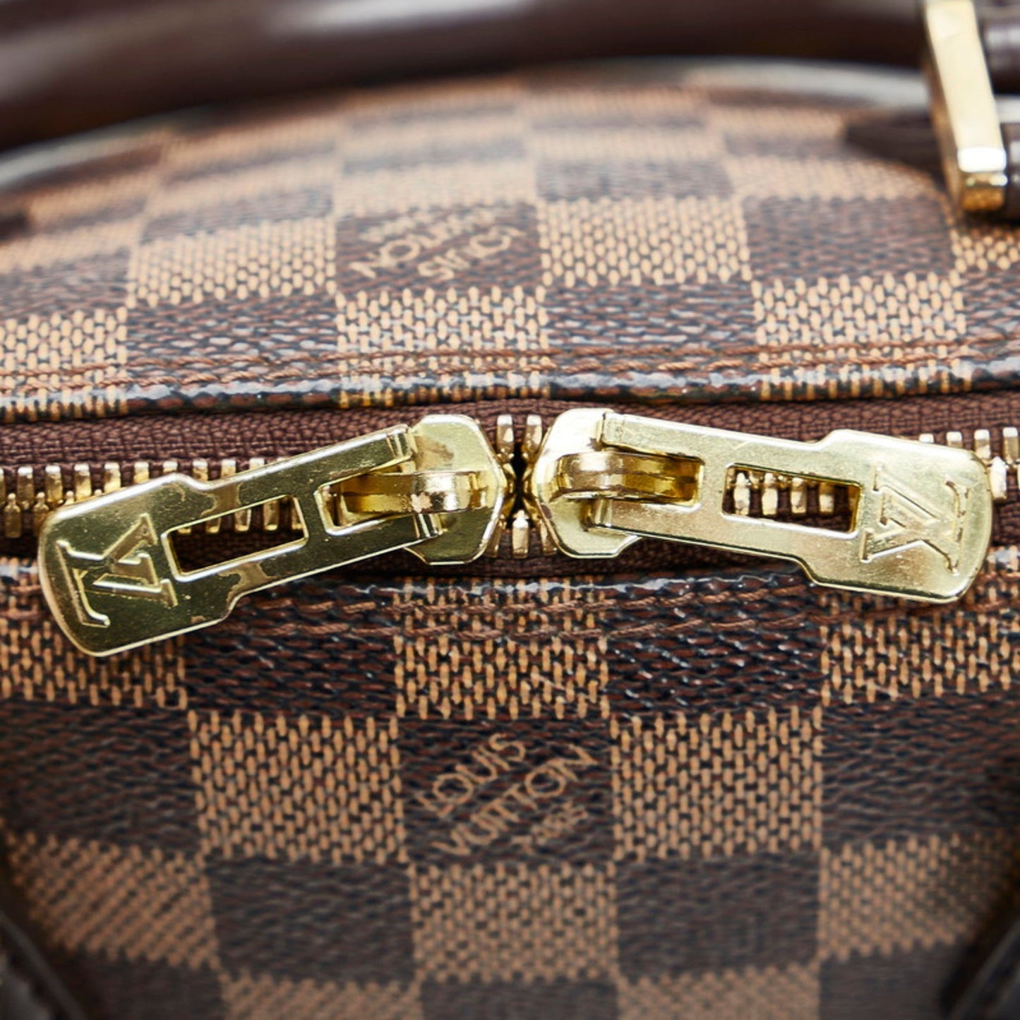 LOUIS VUITTON Damier Alma Handbag N53151 Brown PVC Leather Ladies