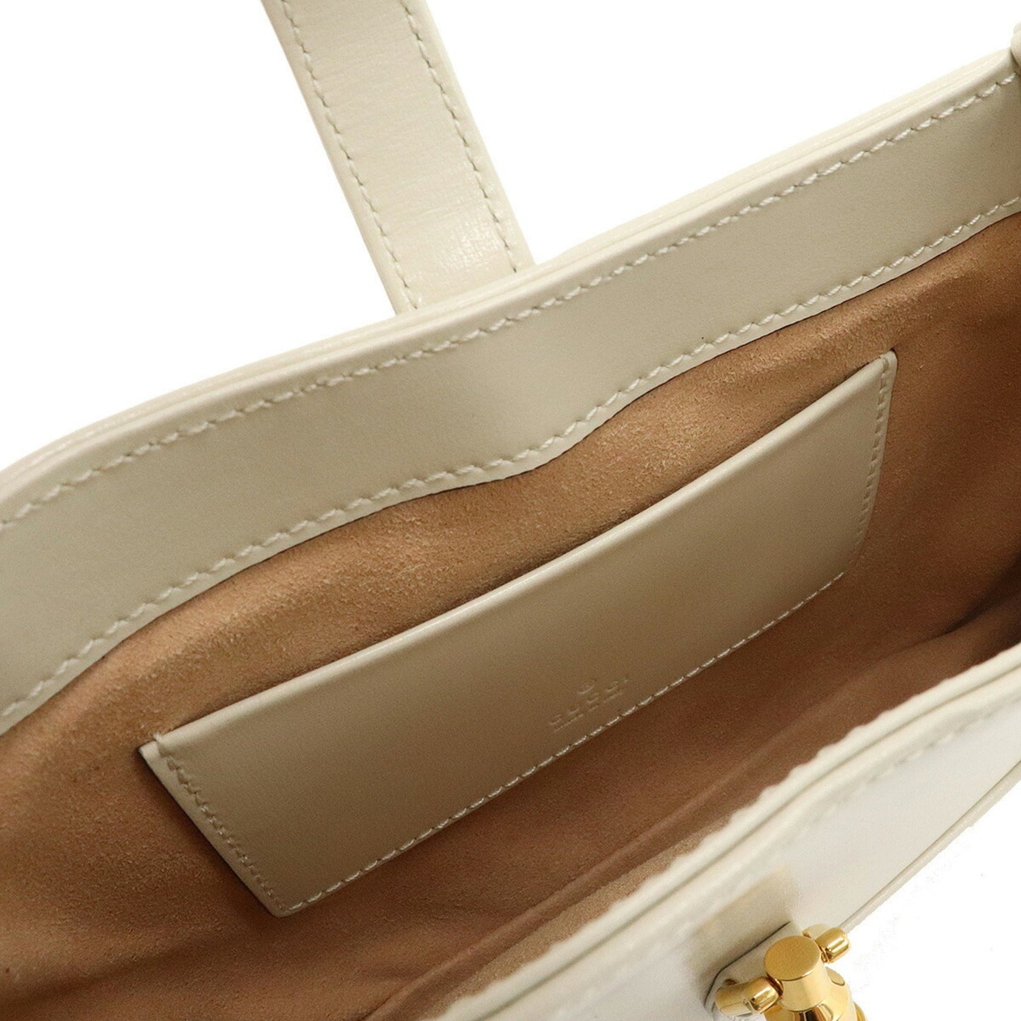 Gucci Jackie 1961 mini hobo handbag shoulder bag leather ivory white 637091