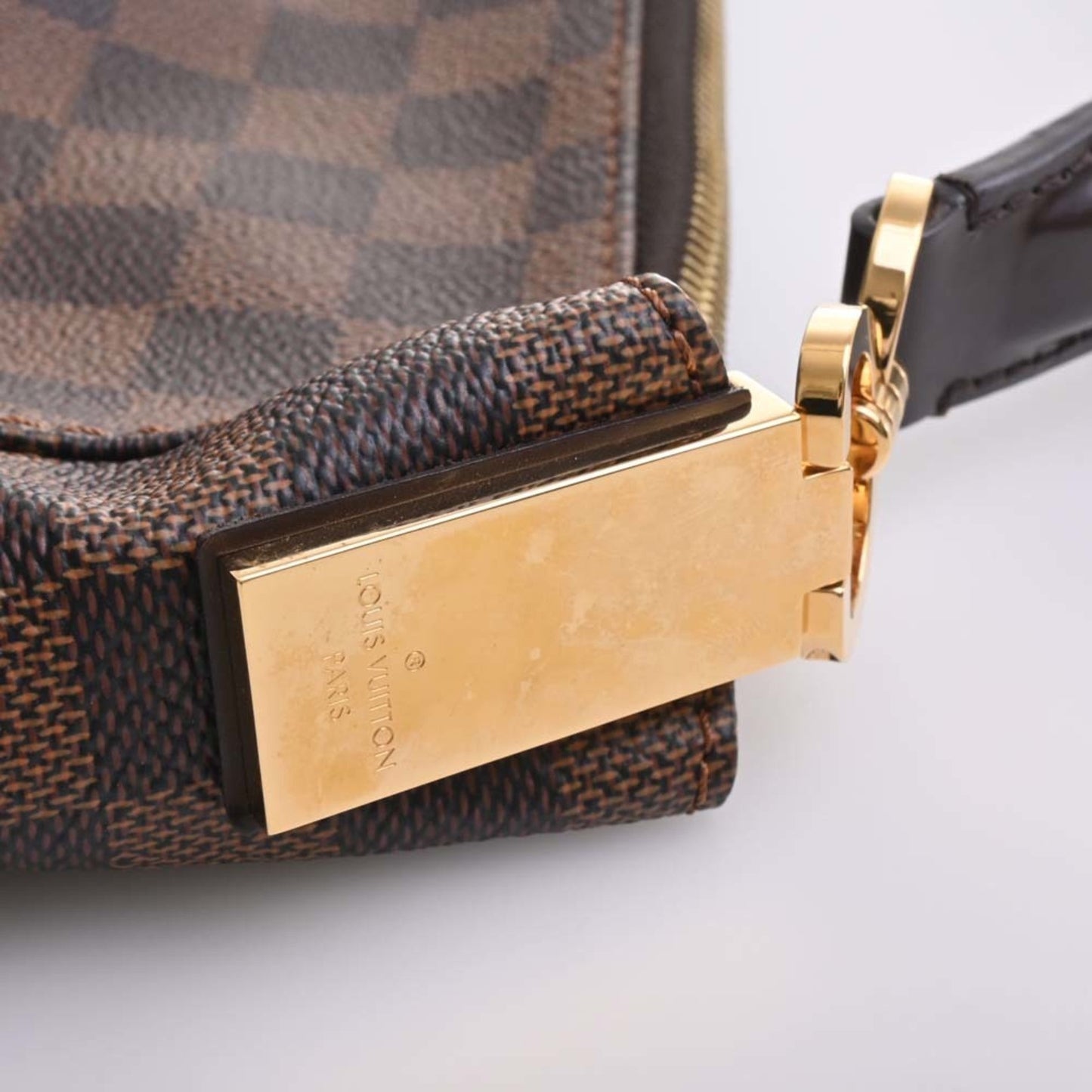 LOUIS VUITTON Damier Portobello PM One Shoulder Bag N41184 Brown Women's