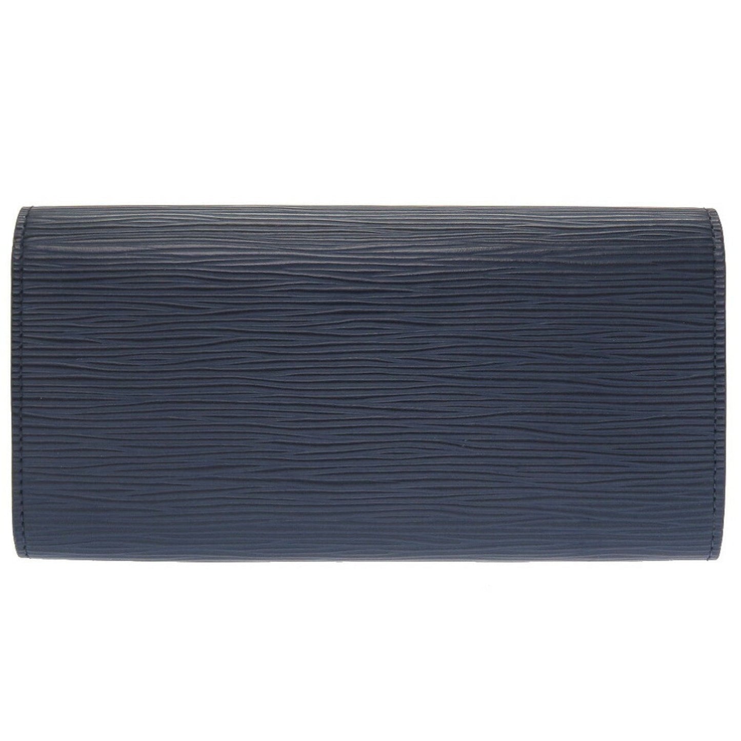 Louis Vuitton Epi Portefeuille Emily M60854 Leather Andigo Blue Long Wallet
