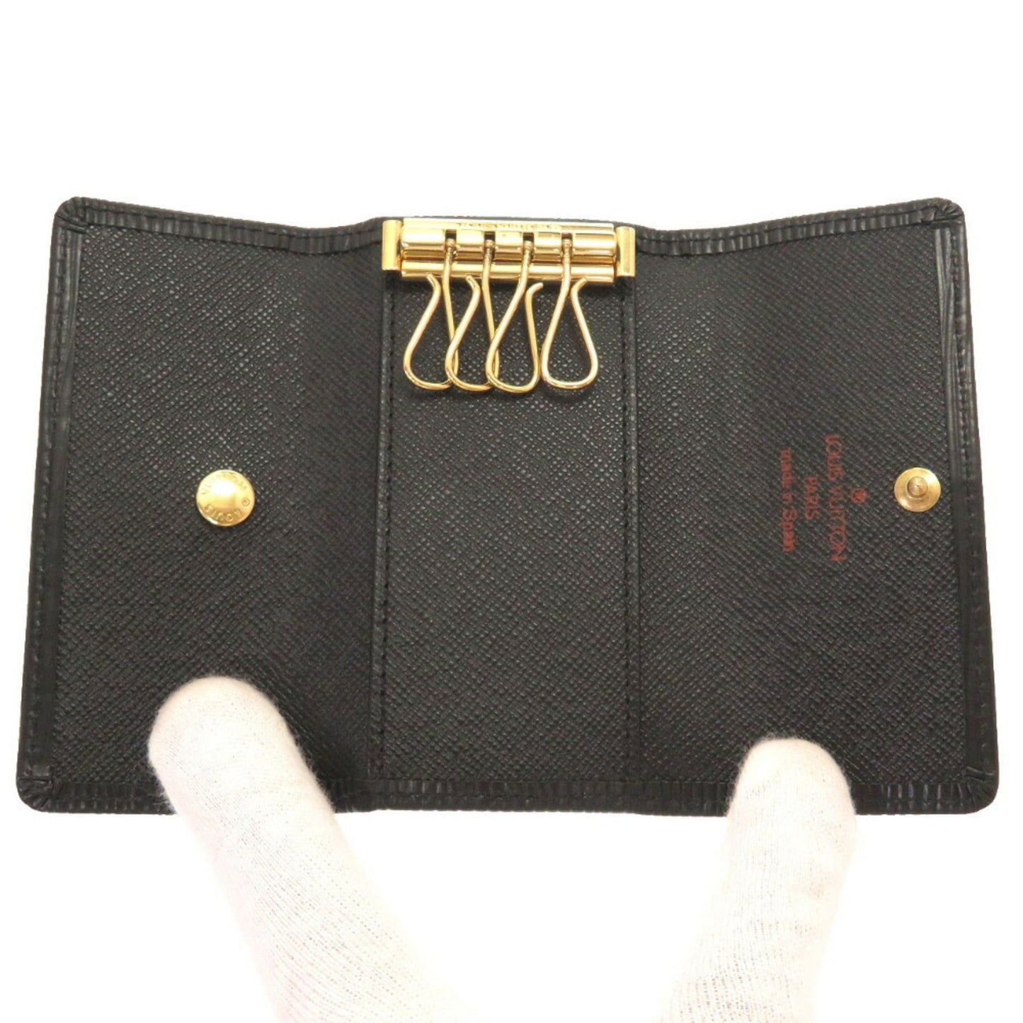 Louis Vuitton Epi Multicle 4 Black M63822 Row Key Case