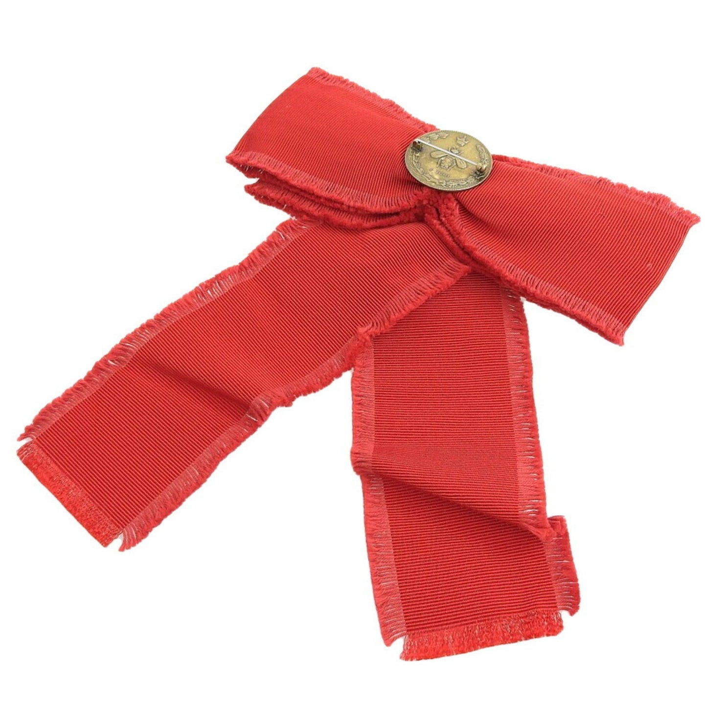 Gucci grosgrain brooch bow ribbon type red 460828I96528096 rhinestone bee