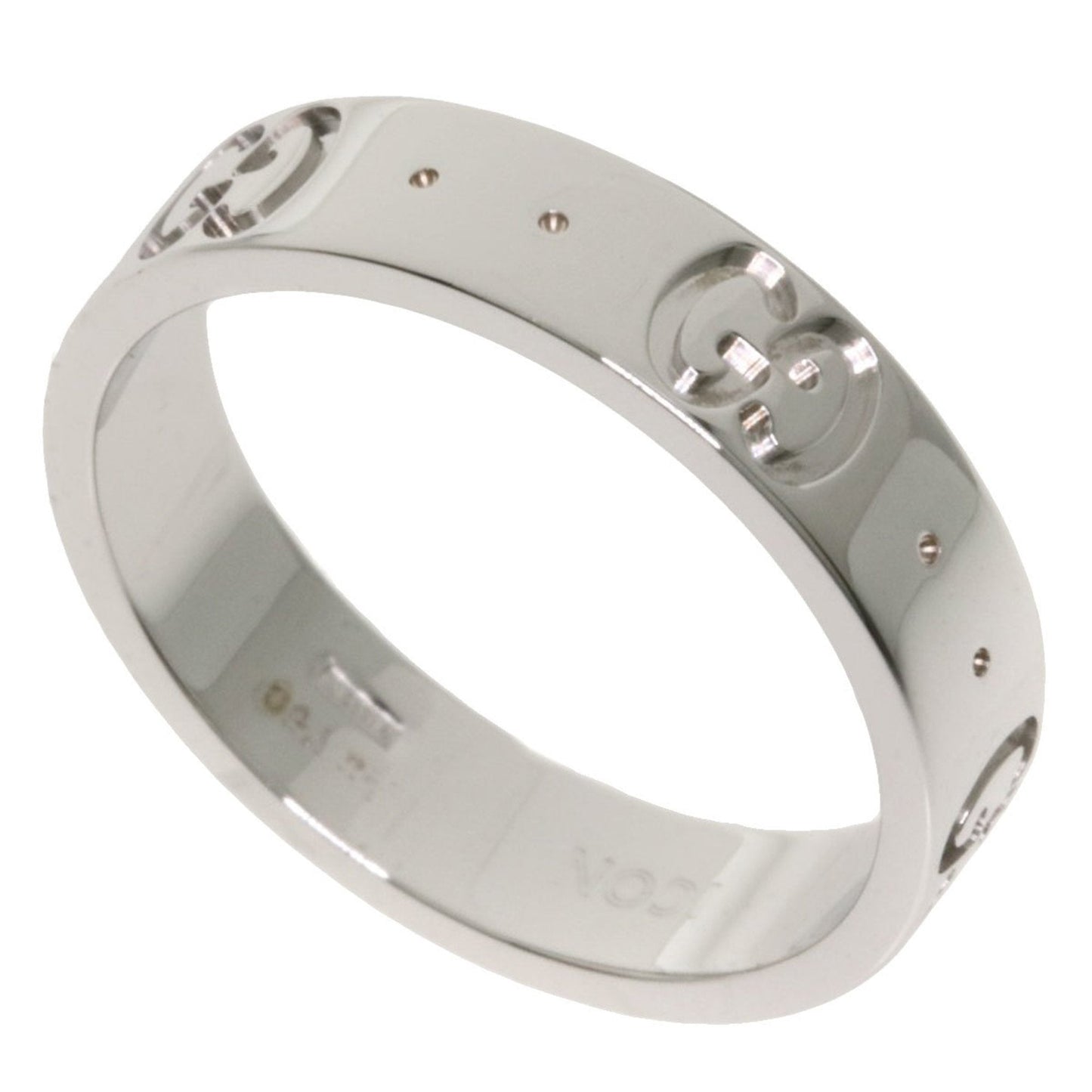 Gucci Icon # 8 Ring / K18 White Gold Ladies