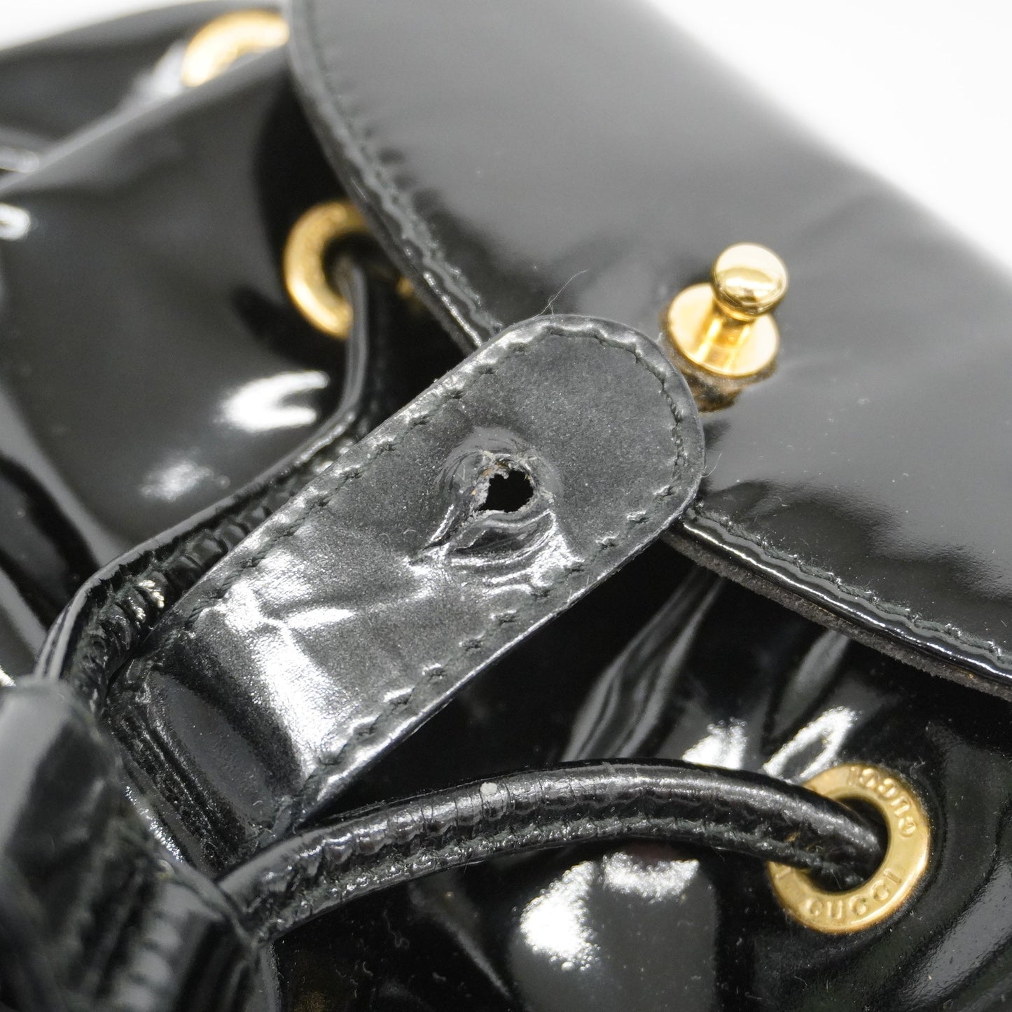 GUCCIAuth  Bamboo Rucksack 003 1998 0030 Women's Leather Backpack Black