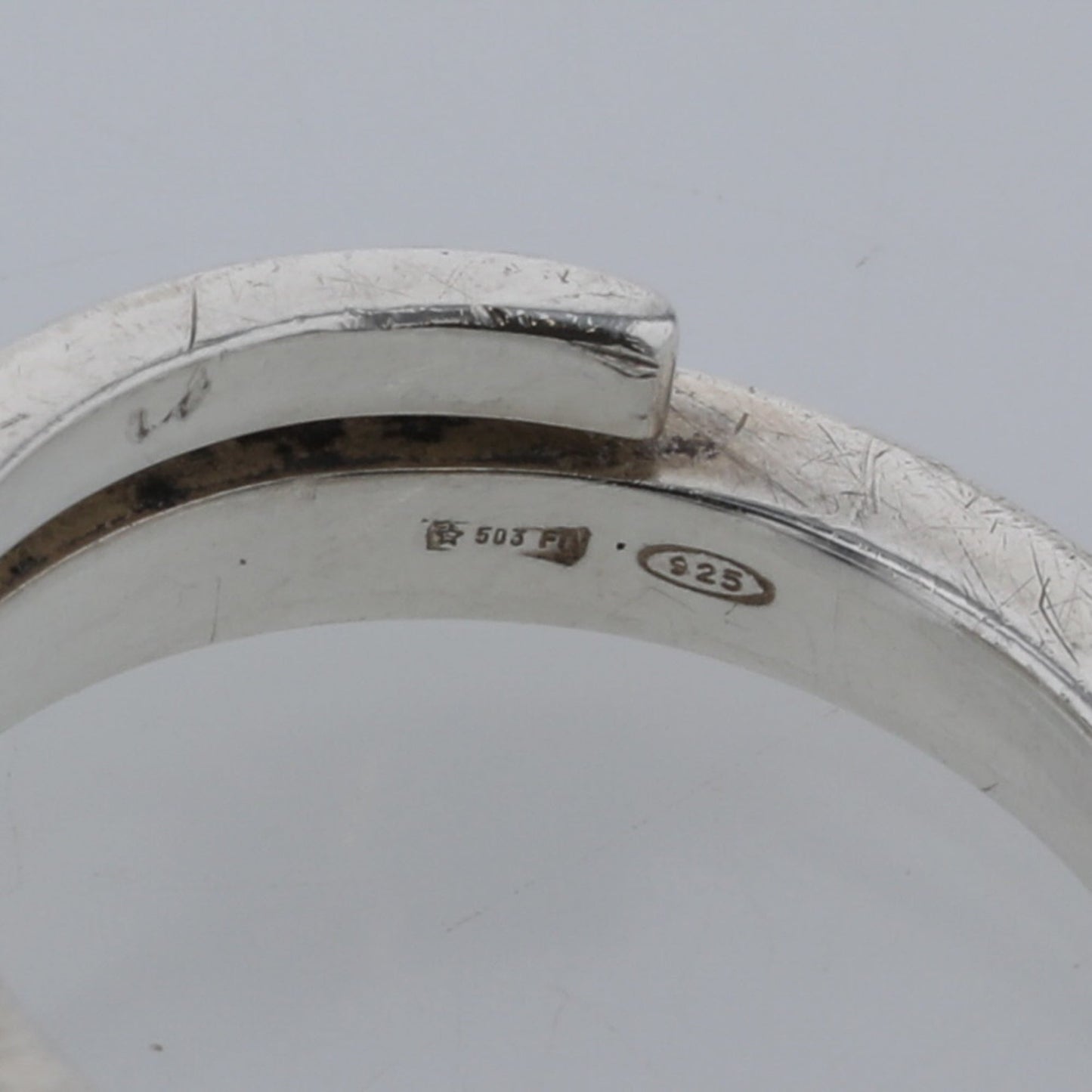 Gucci Ring / Nail Motif Spiral Silver 925 No. 10 Ladies GUCCI