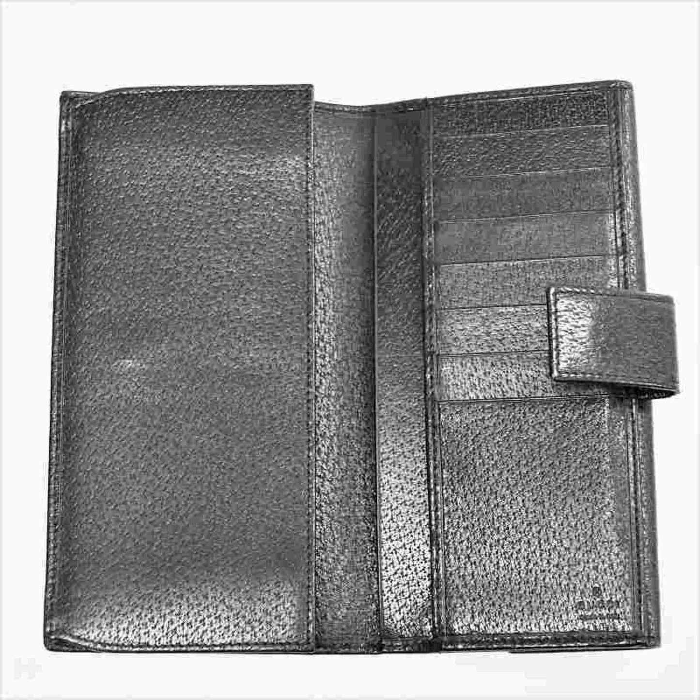 Gucci long wallet W 035 1408 2150 GUCCI leather black