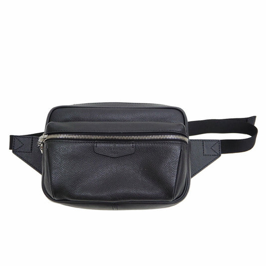 Louis Vuitton Bumback Outdoor Body Bag Taiga Black M33438 Waist Pouch Men's