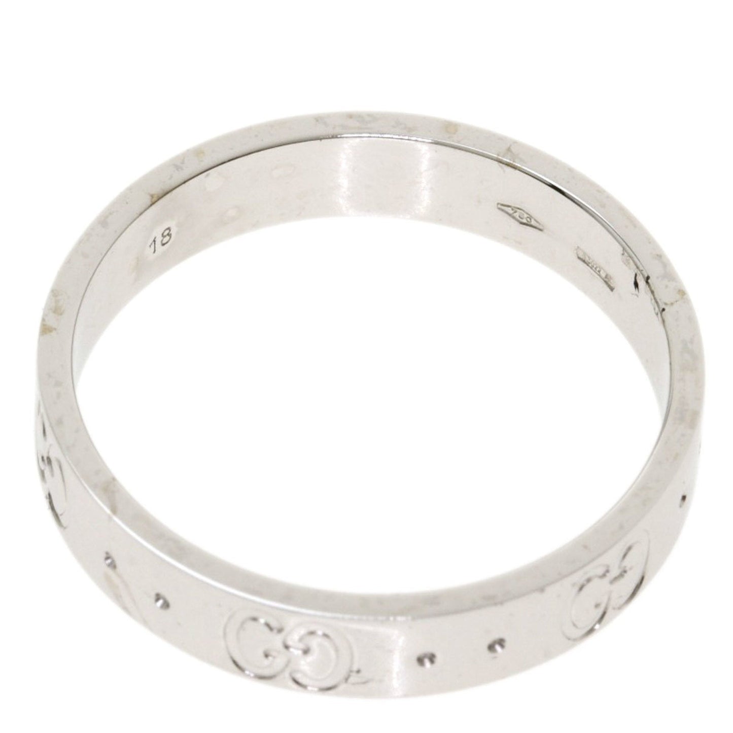 Gucci Icon # 18 Ring / K18 White Gold Men's GUCCI