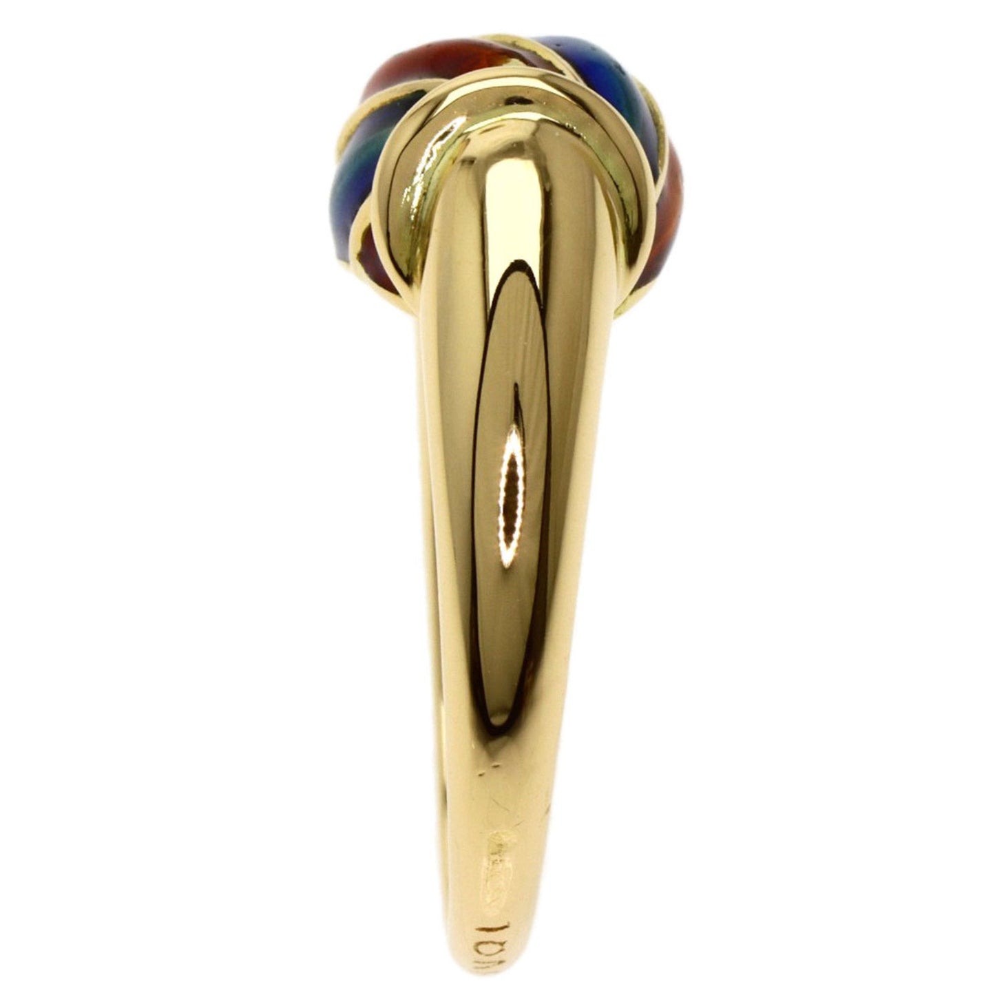Gucci Enamel Ring K18 Yellow Gold Ladies Gucci