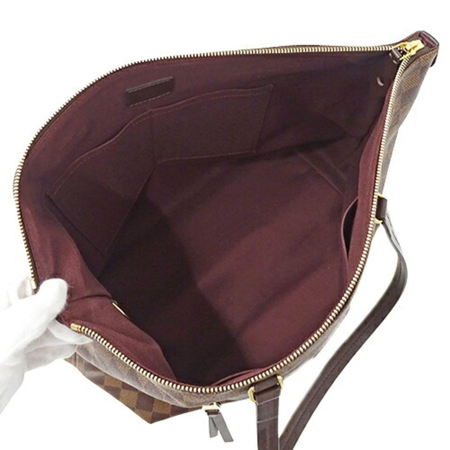 LOUIS VUITTON Bag Damier Women's Tote Shoulder Jena MM N41013 Brown