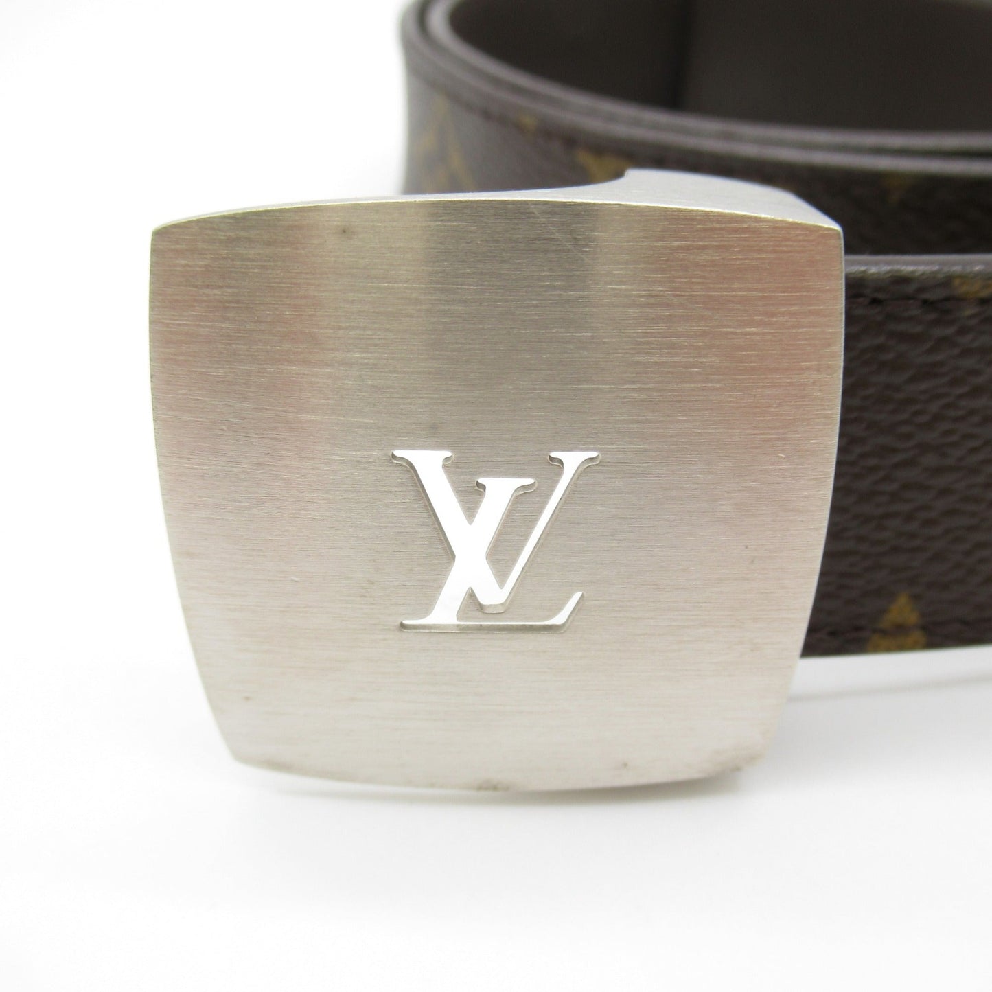 LOUIS VUITTON Ceinture 33.5" Brown Monogram PVC coated canvas M6887V