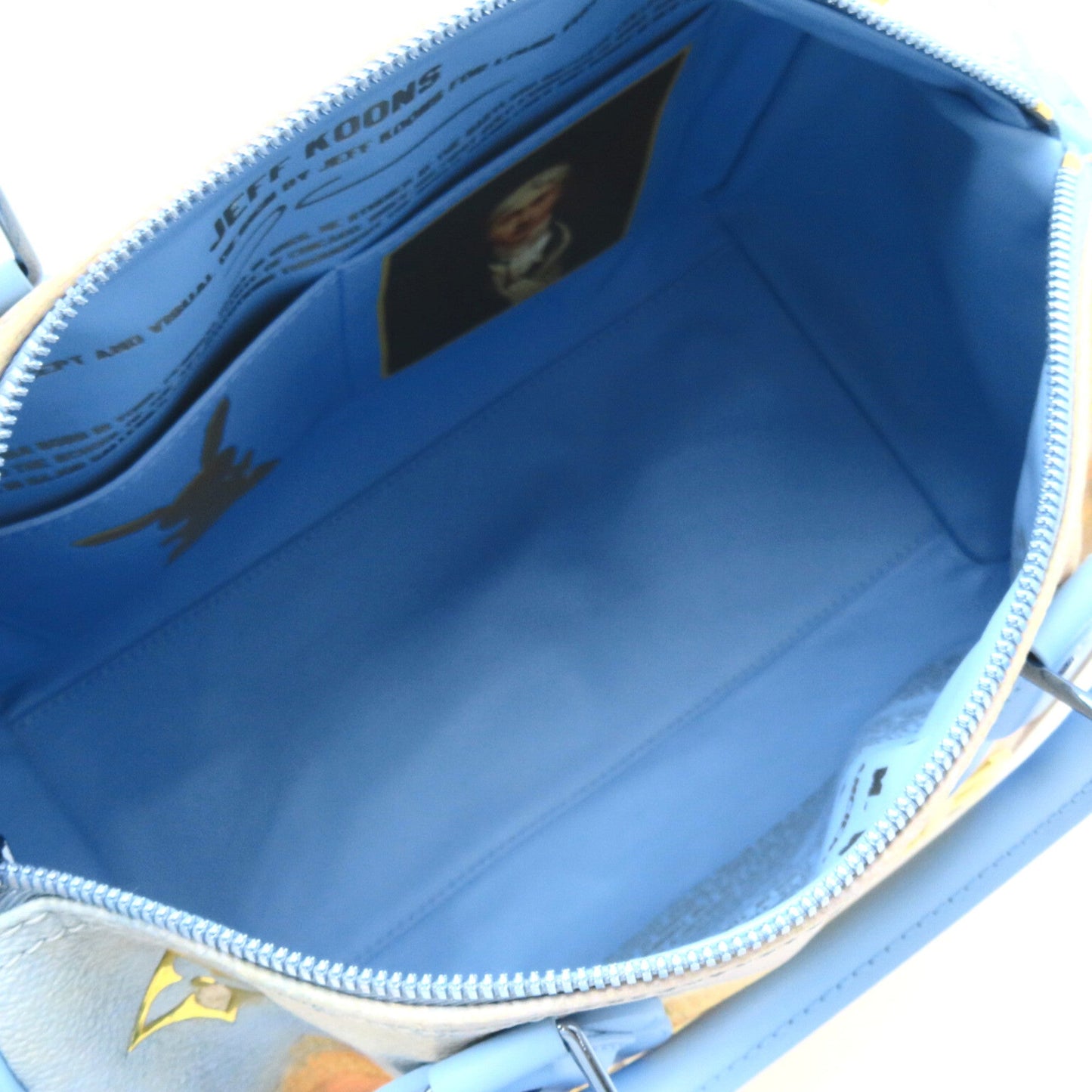 LOUIS VUITTON Blue Mulch color Masters collection PVC coated canvas M43306