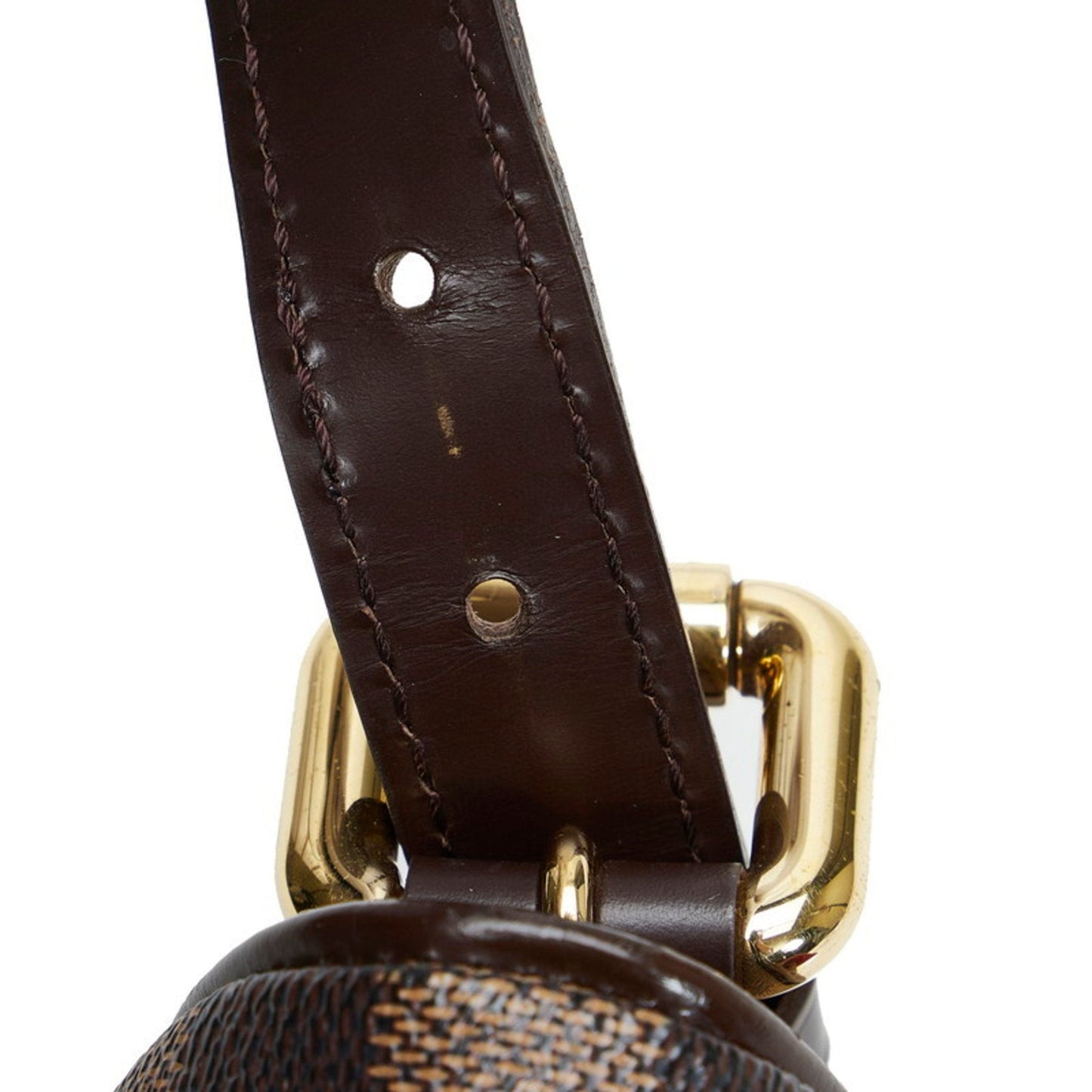 LOUIS VUITTON Damier Ravello GM Handbag Shoulder Bag N60006 Brown PVC Leather Women's