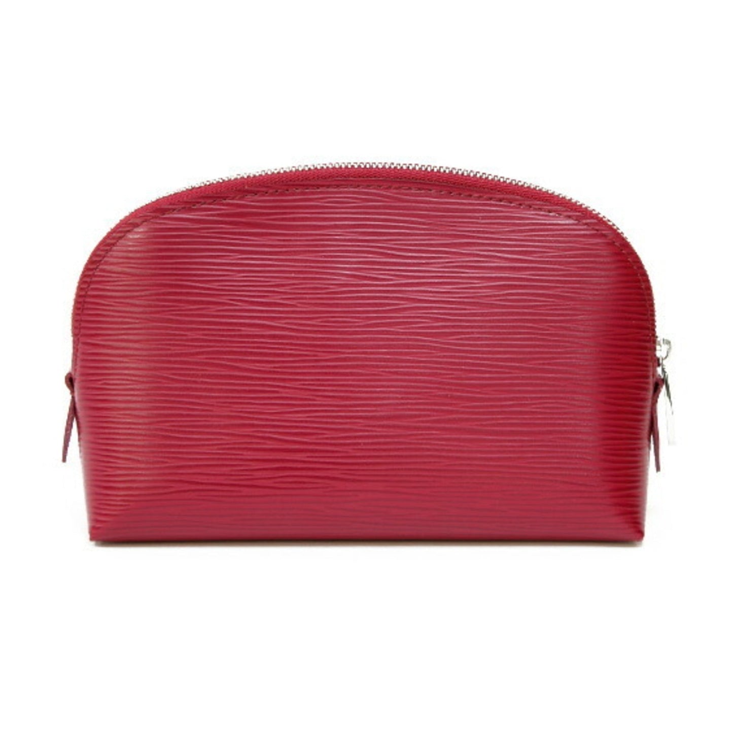 LOUIS VUITTON Epi Pochette Tick Leather Fuchsia Engine Makeup Pouch Louis Vuitton Women's Men's