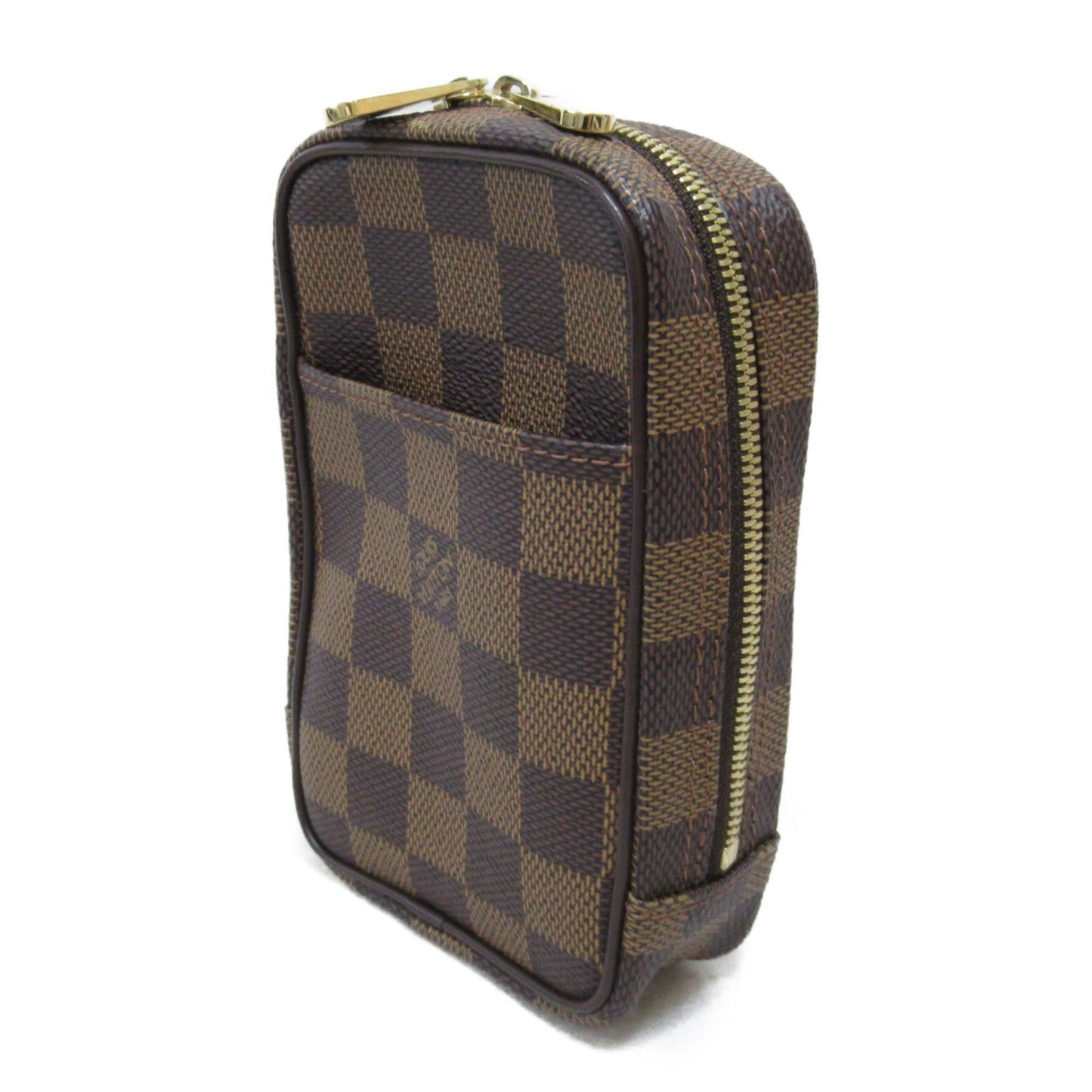 LOUIS VUITTON Etui Okapi digital camera case Brown Ebene Damier PVC coated canvas N61737