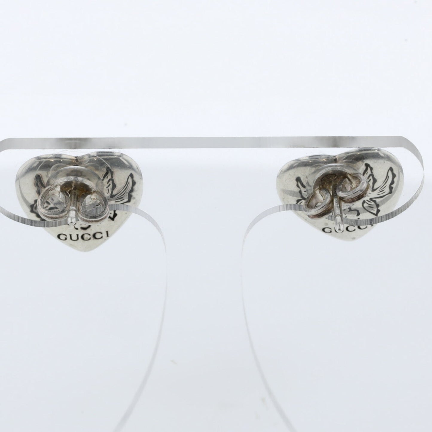 Gucci Earrings Blind For Love Silver 925 Ladies GUCCI