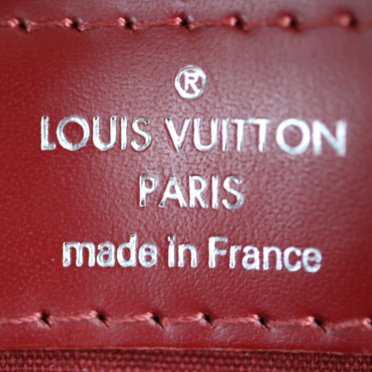 LOUIS VUITTON Blair MM Handbag M4030E Epi Leather Carmine Red Series Silver Metal Fittings