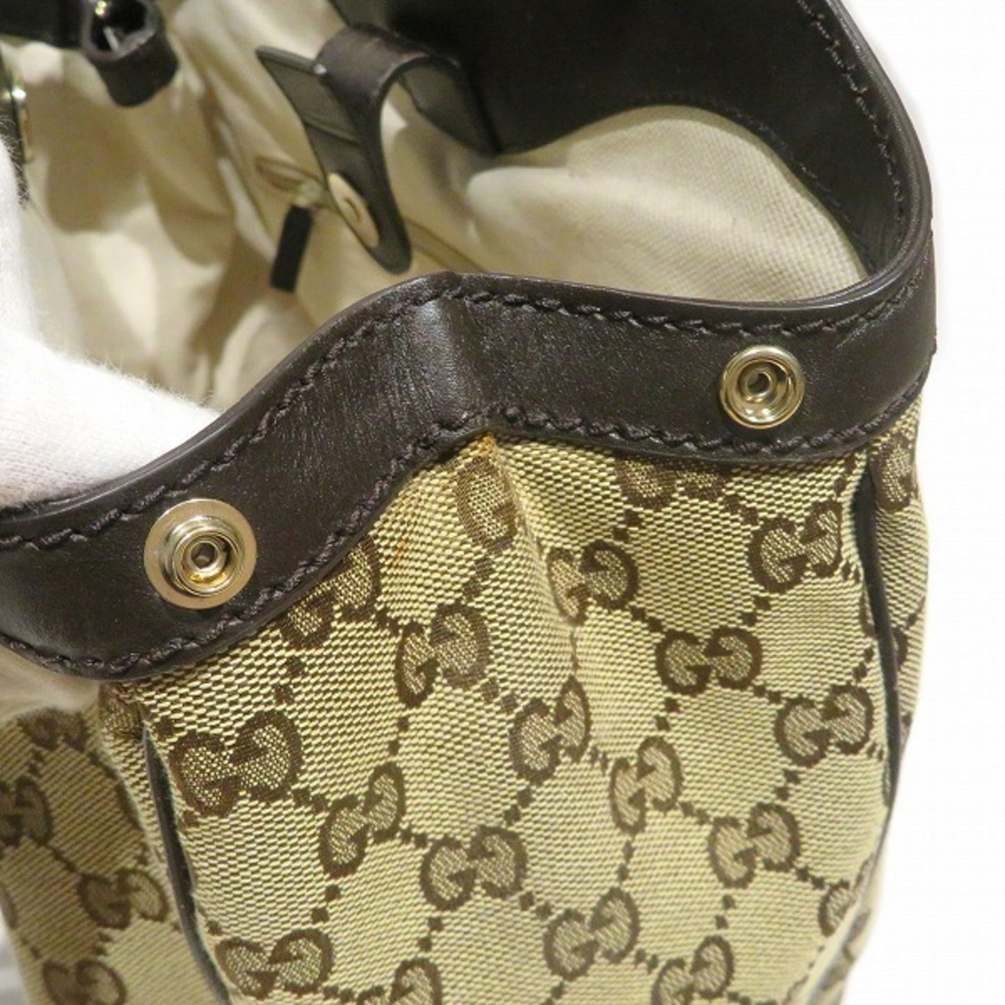 GUCCI GG Canvas Sookie 211944 Bag Handbag Ladies