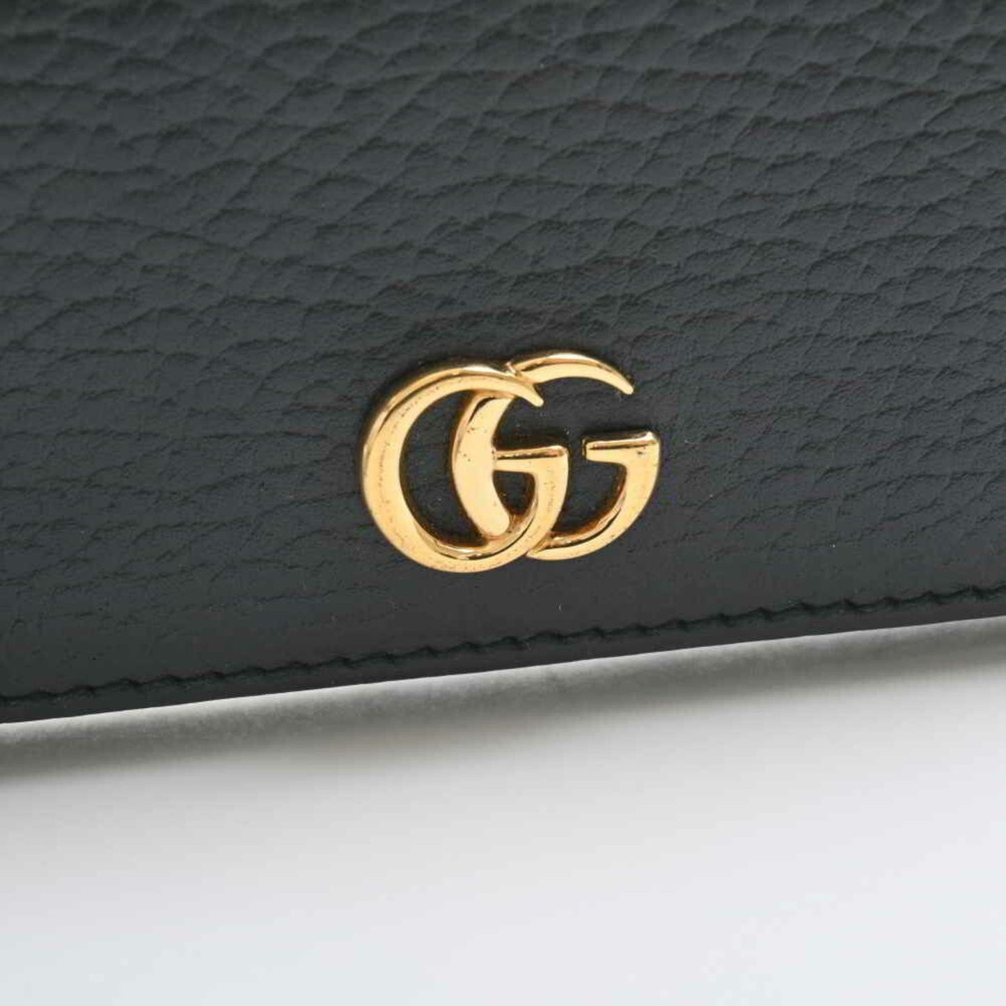 Gucci GG Marmont Leather Card Case Business Holder Black
