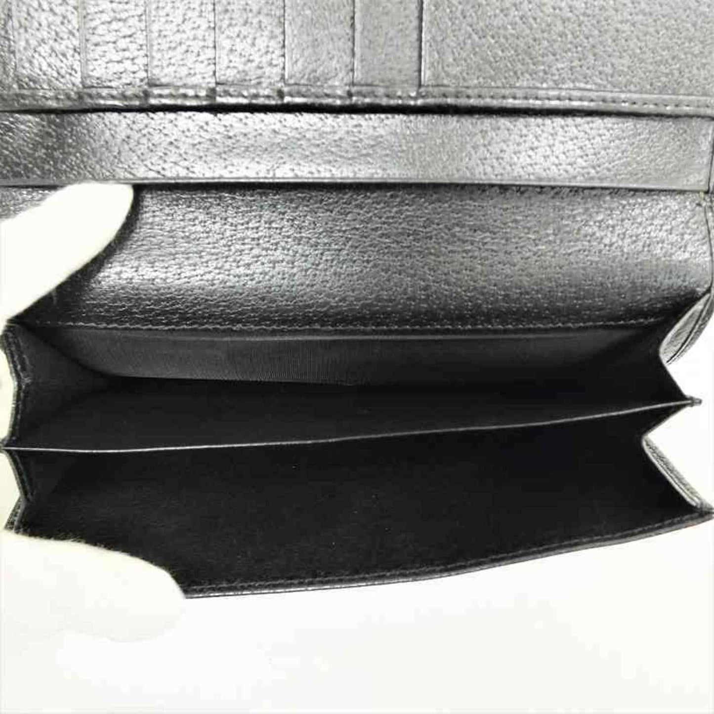 Gucci long wallet W 035 1408 2150 GUCCI leather black