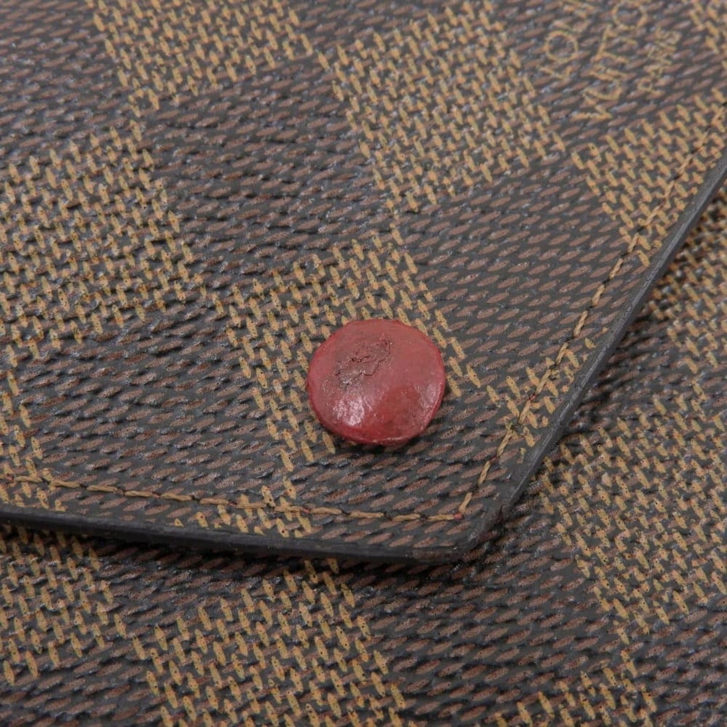 LOUIS VUITTON Damier Portefeuille Victorine Trifold Wallet Ebene N41659