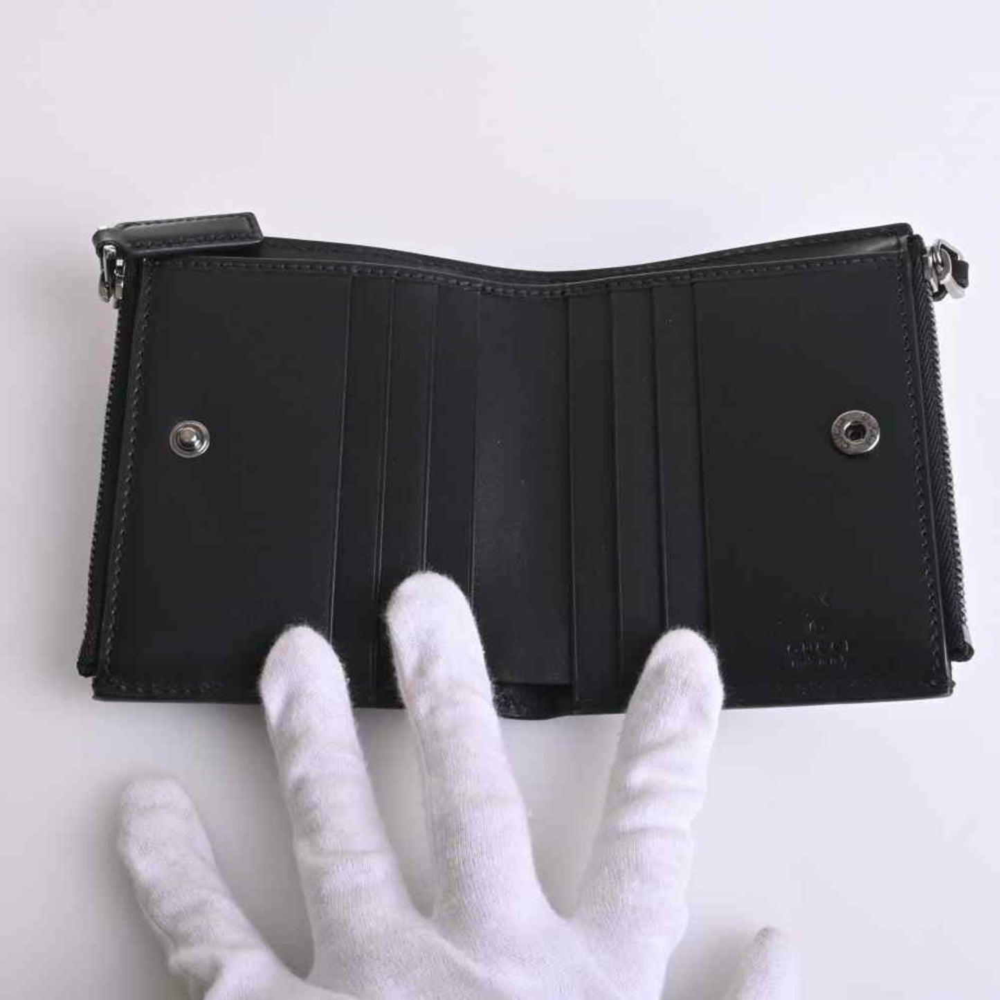 Gucci Shima Bifold Wallet Black Leather