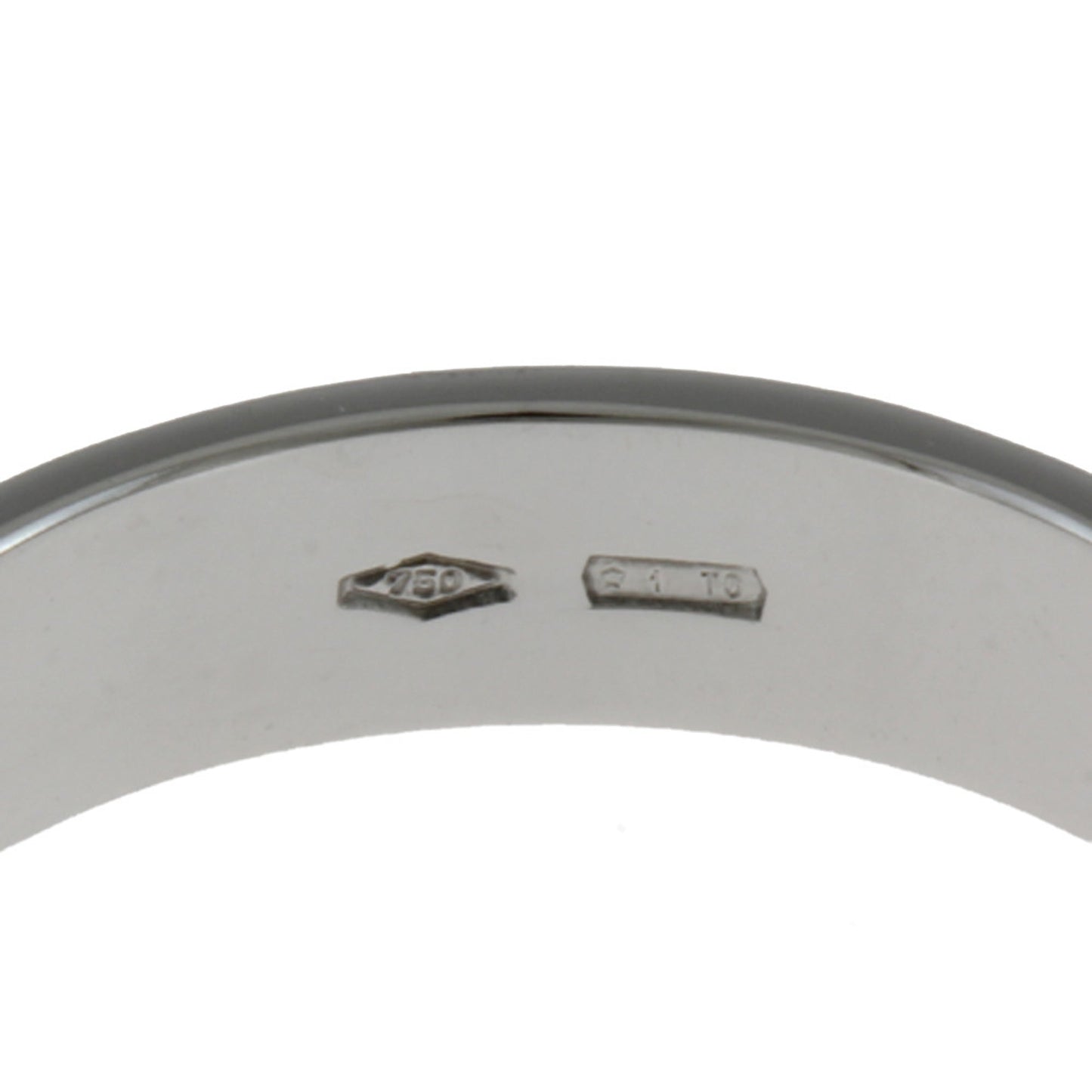 Gucci Icon Ring No. 7.5 18K K18 White Gold Women's