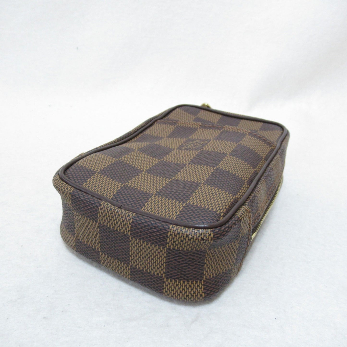 LOUIS VUITTON Etui Okapi digital camera case Brown Ebene Damier PVC coated canvas N61737