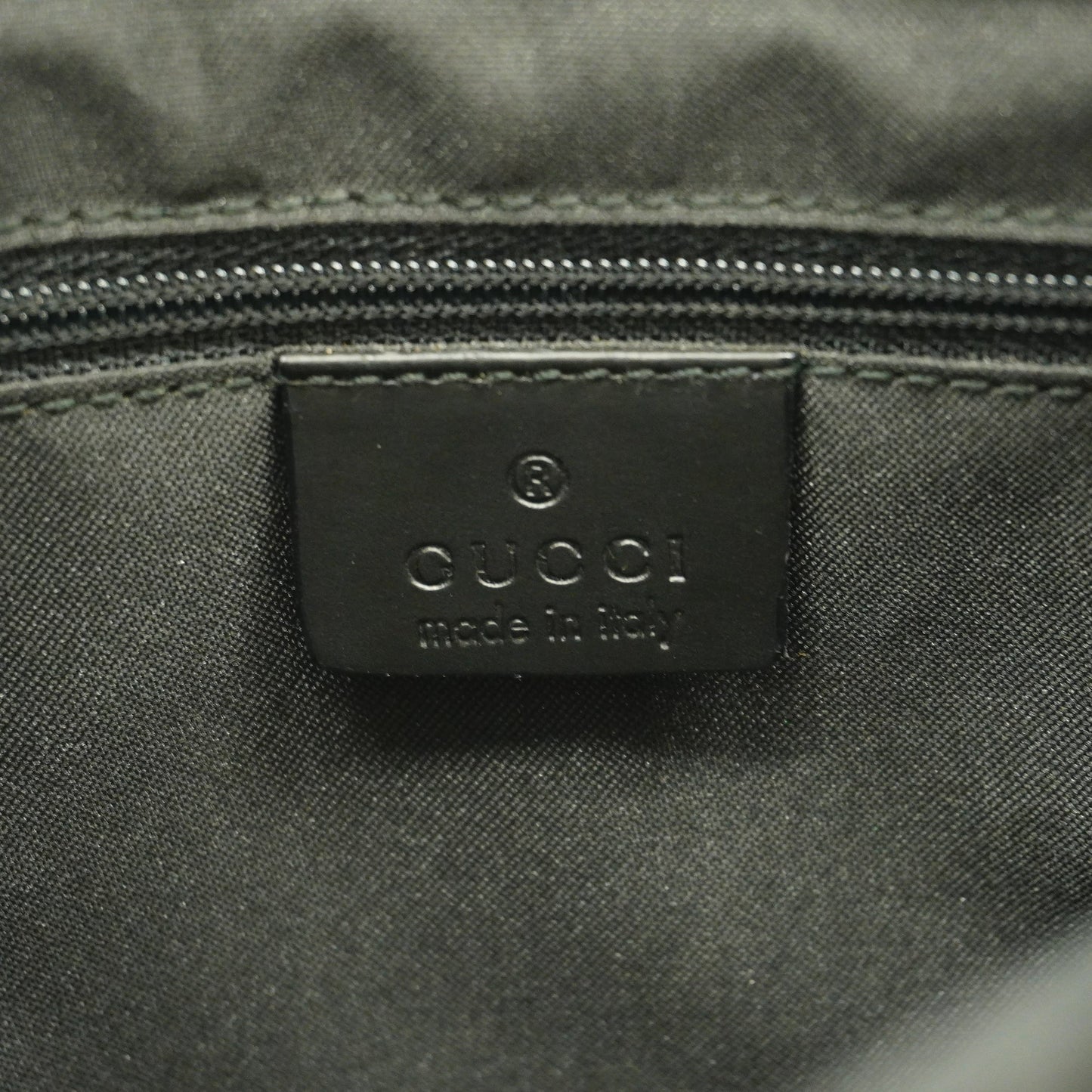 Gucci Bamboo 2WAY Bag 002 1016 Women's Nylon Black
