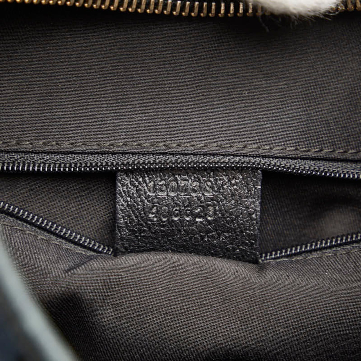 GUCCI GG Canvas Abbey 130738 Black Leather Women's