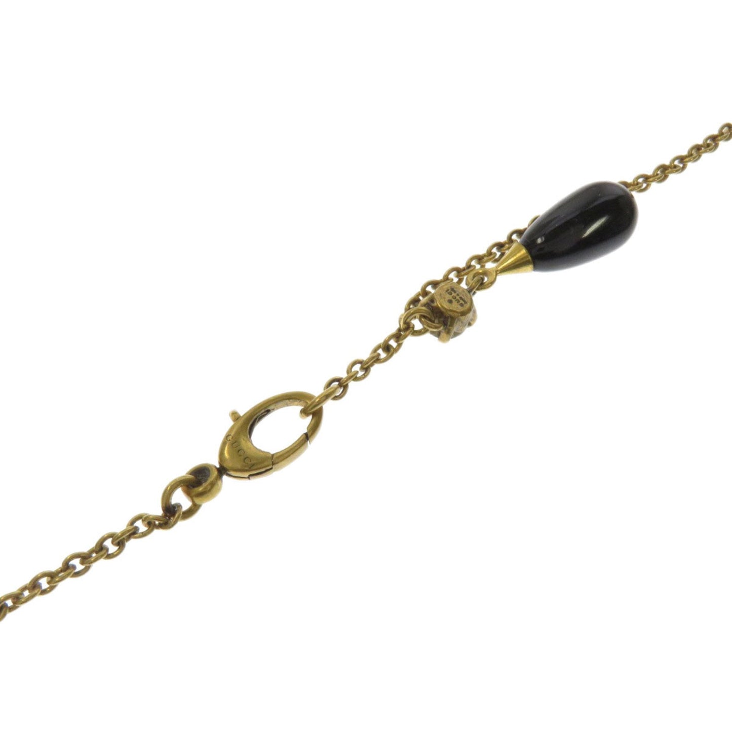 Gucci Interlocking G Long Necklace Flower Motif Ladies GUCCI