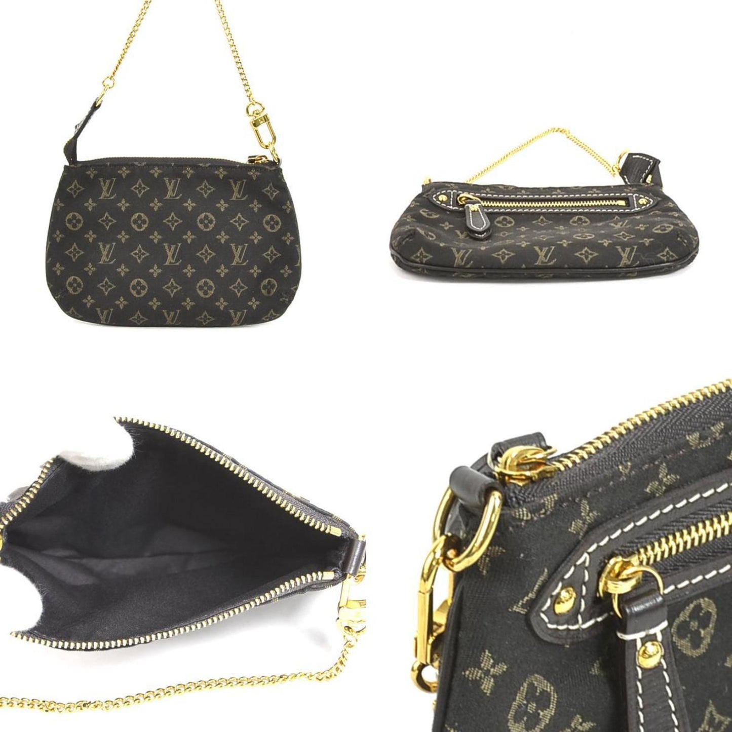 LOUIS VUITTON Accessory Pouch Monogram Minilan Mini Pochette Accessoire/Monogram Ebene Unisex M95668