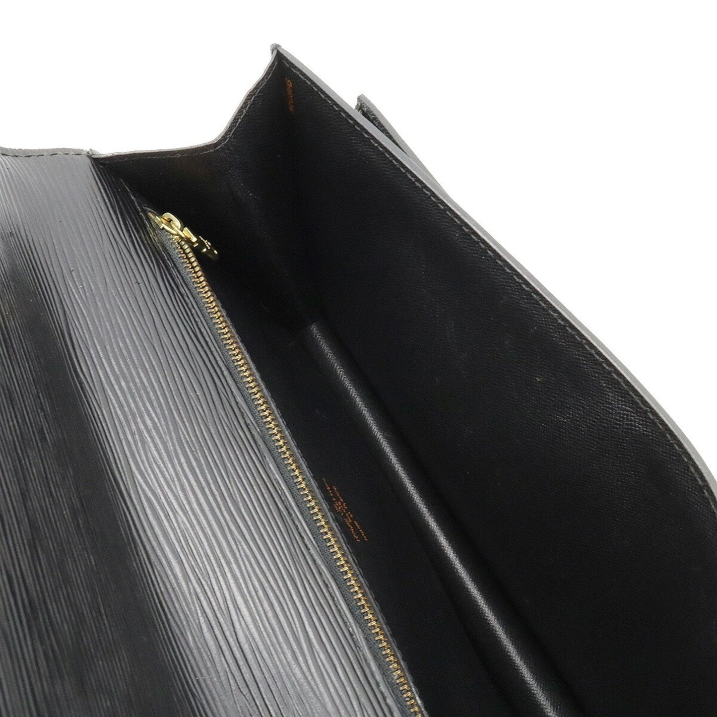 LOUIS VUITTON Epi Pochette Serie Dragonne Second Bag Noir Black Key Missing M52612