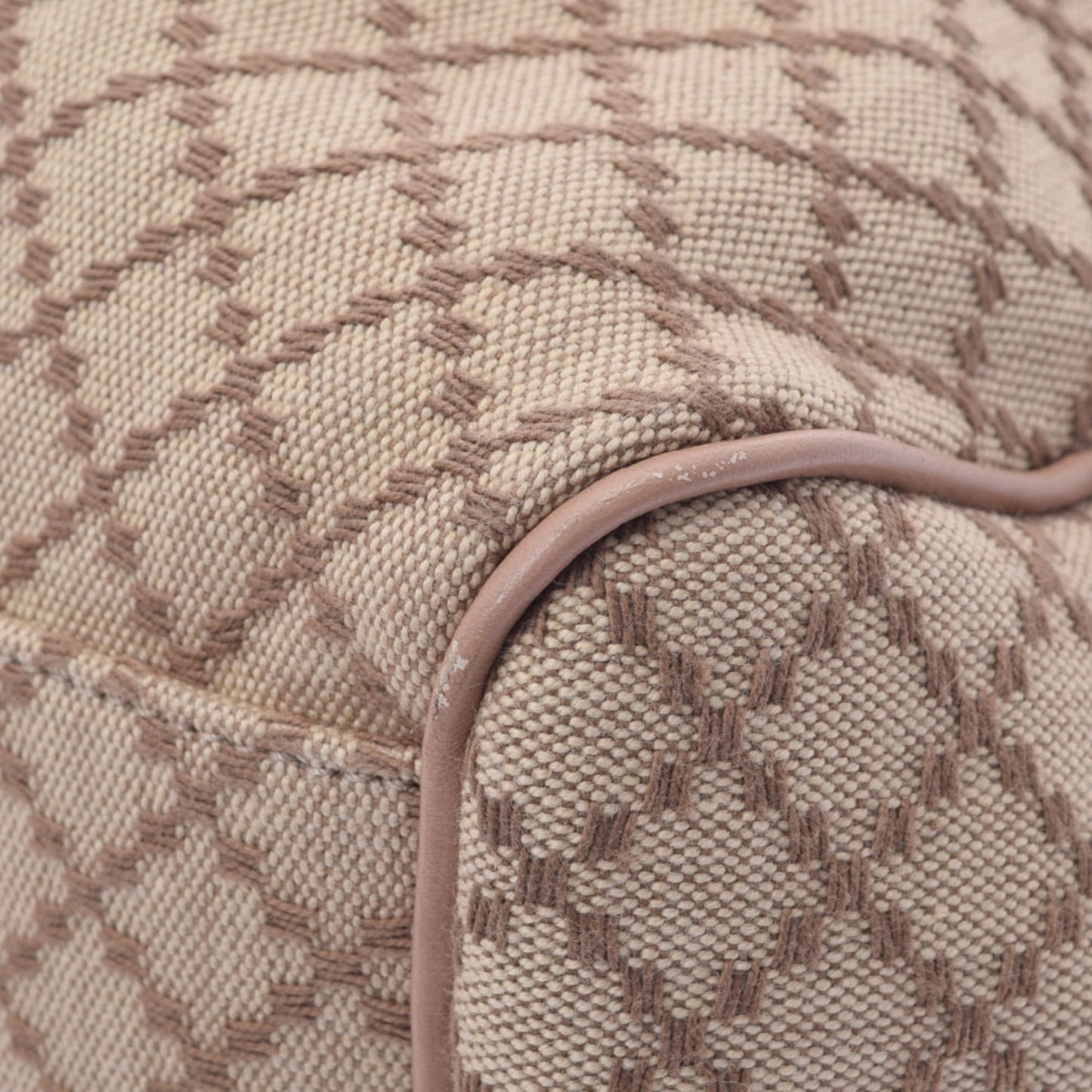 Gucci Suki Diamante Beige/Pink Beige 211944 Ladies Canvas Leather Handbag