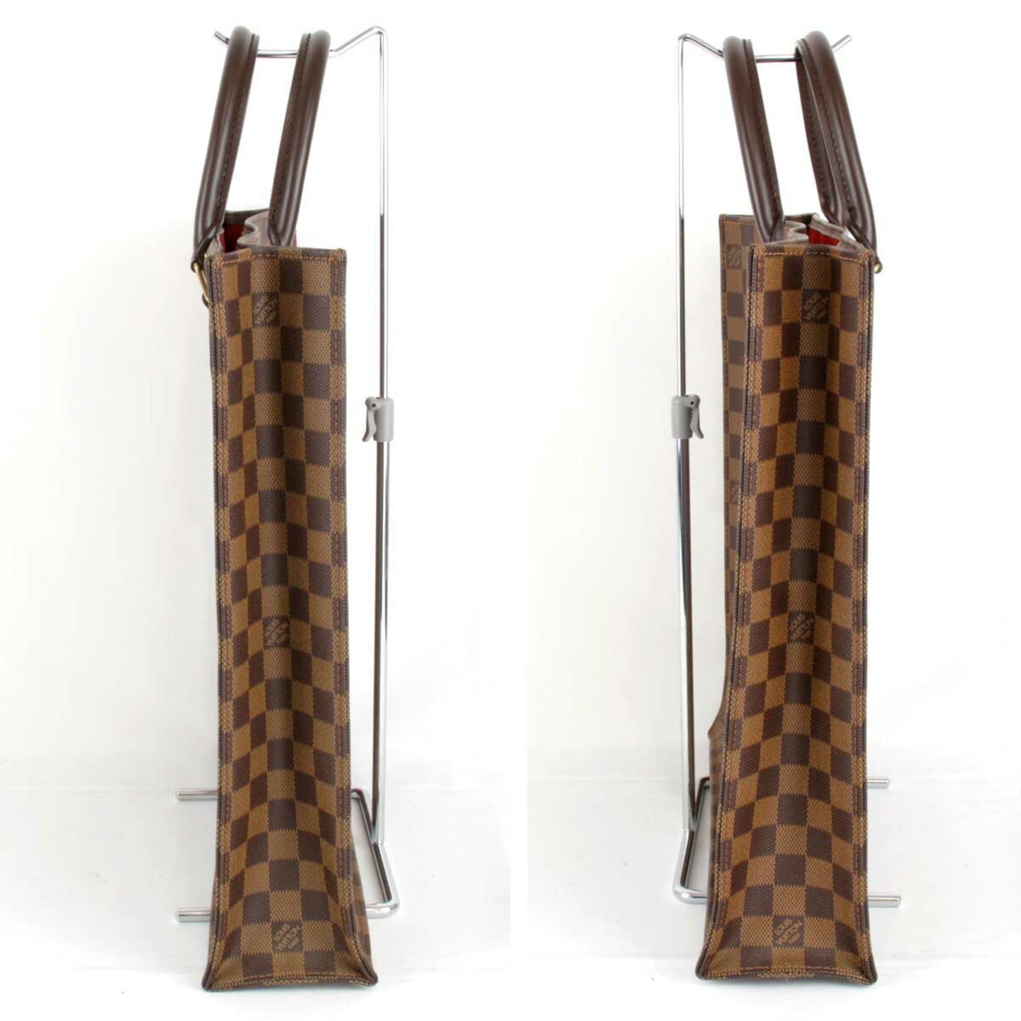 LOUIS VUITTON Damier Sac Pla N51140 Handbag PVC Coated Canvas Ebene Women's